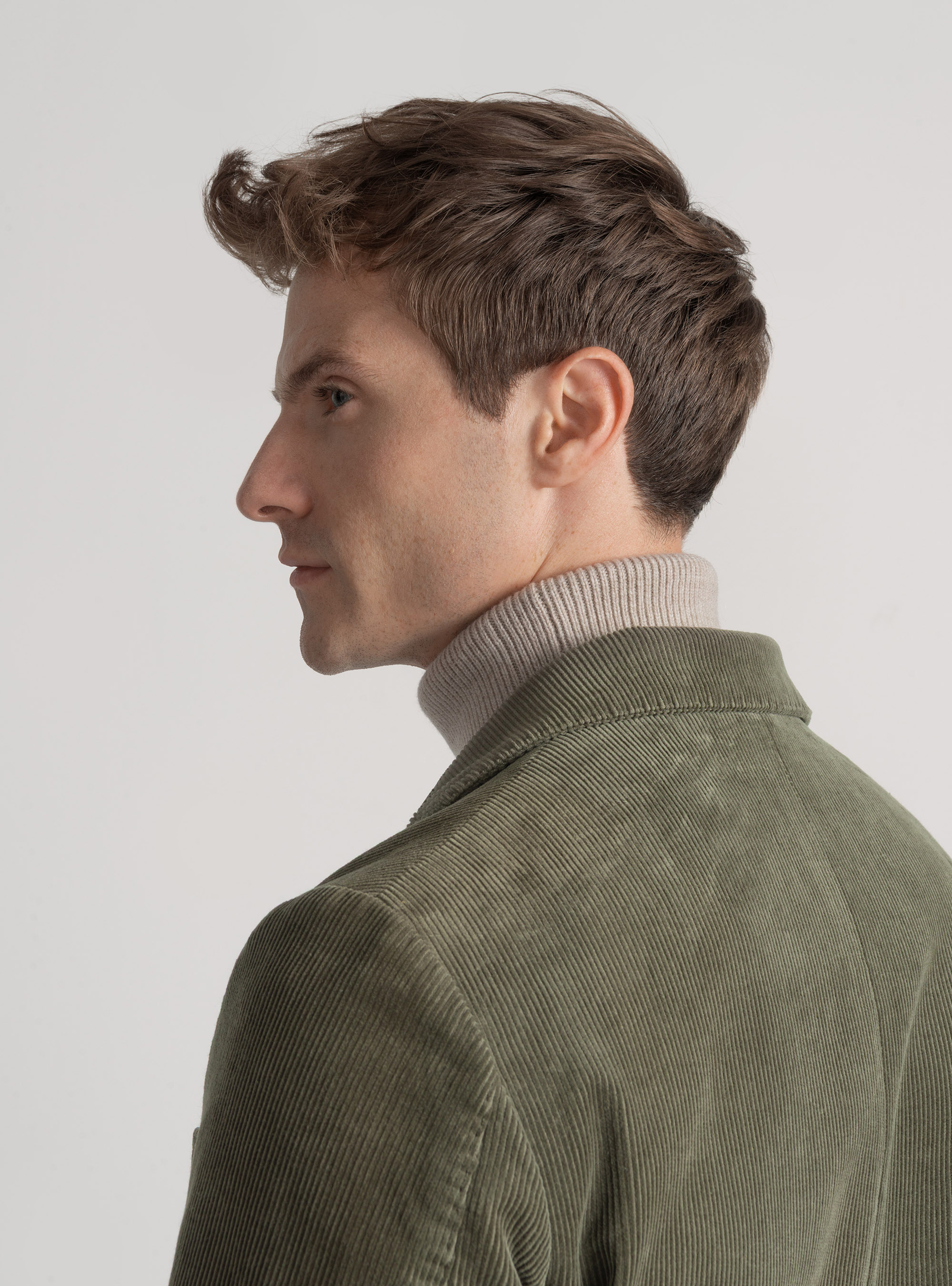 Giacca in velluto, VERDE