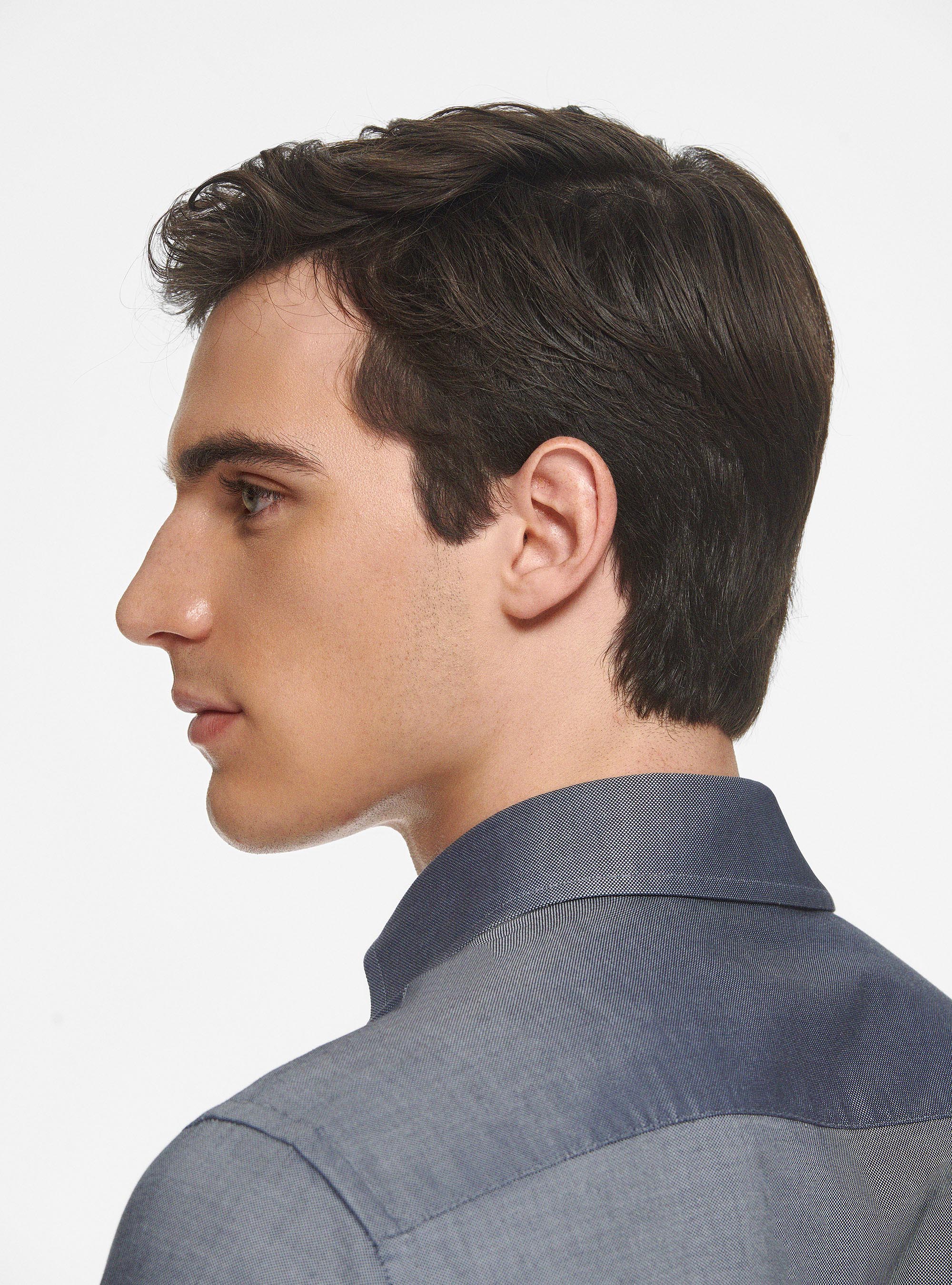 Camicia in cotone oxford, BLU NAVY