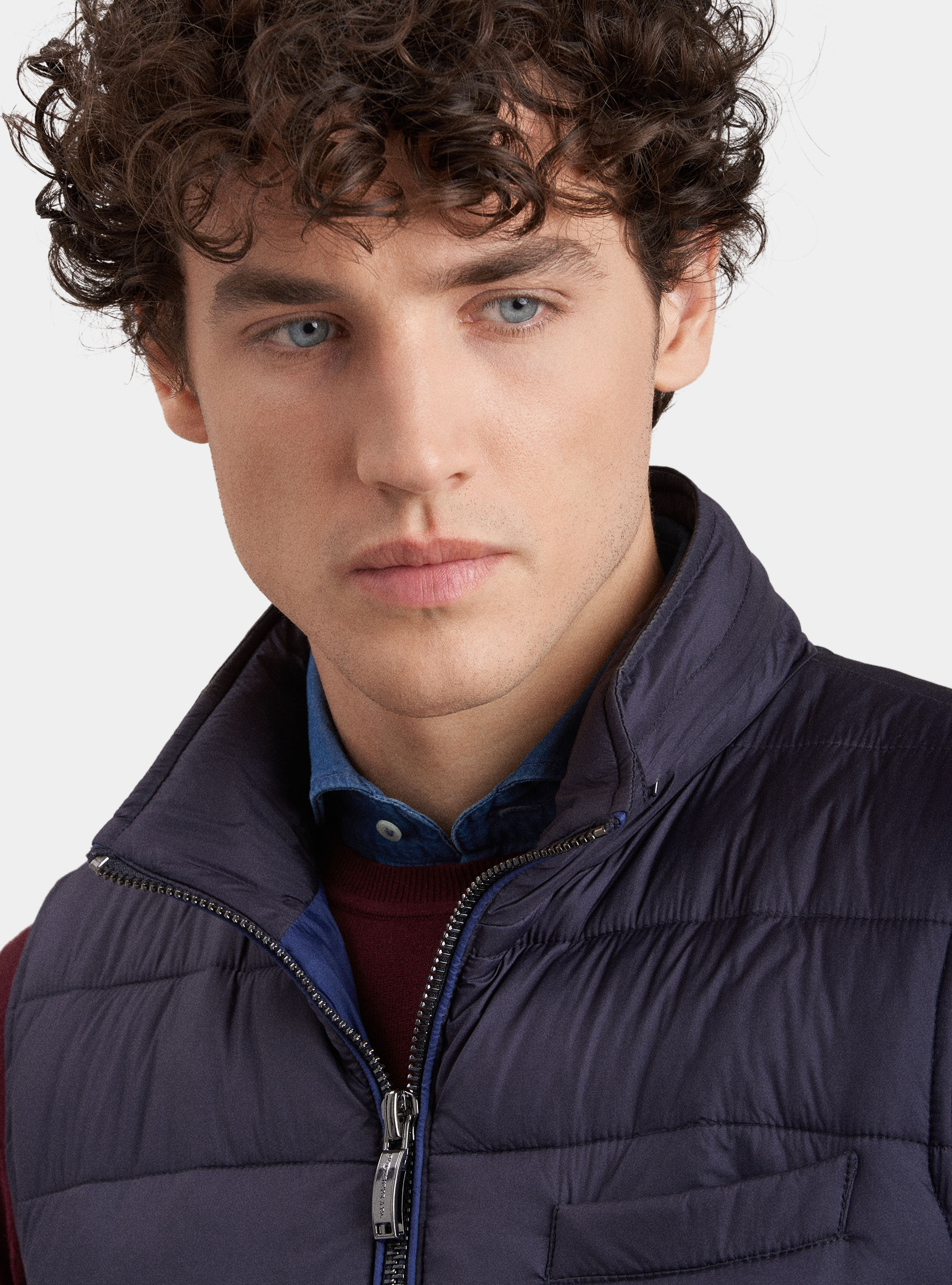 Smanicato trapuntato imbottito, BLU NAVY