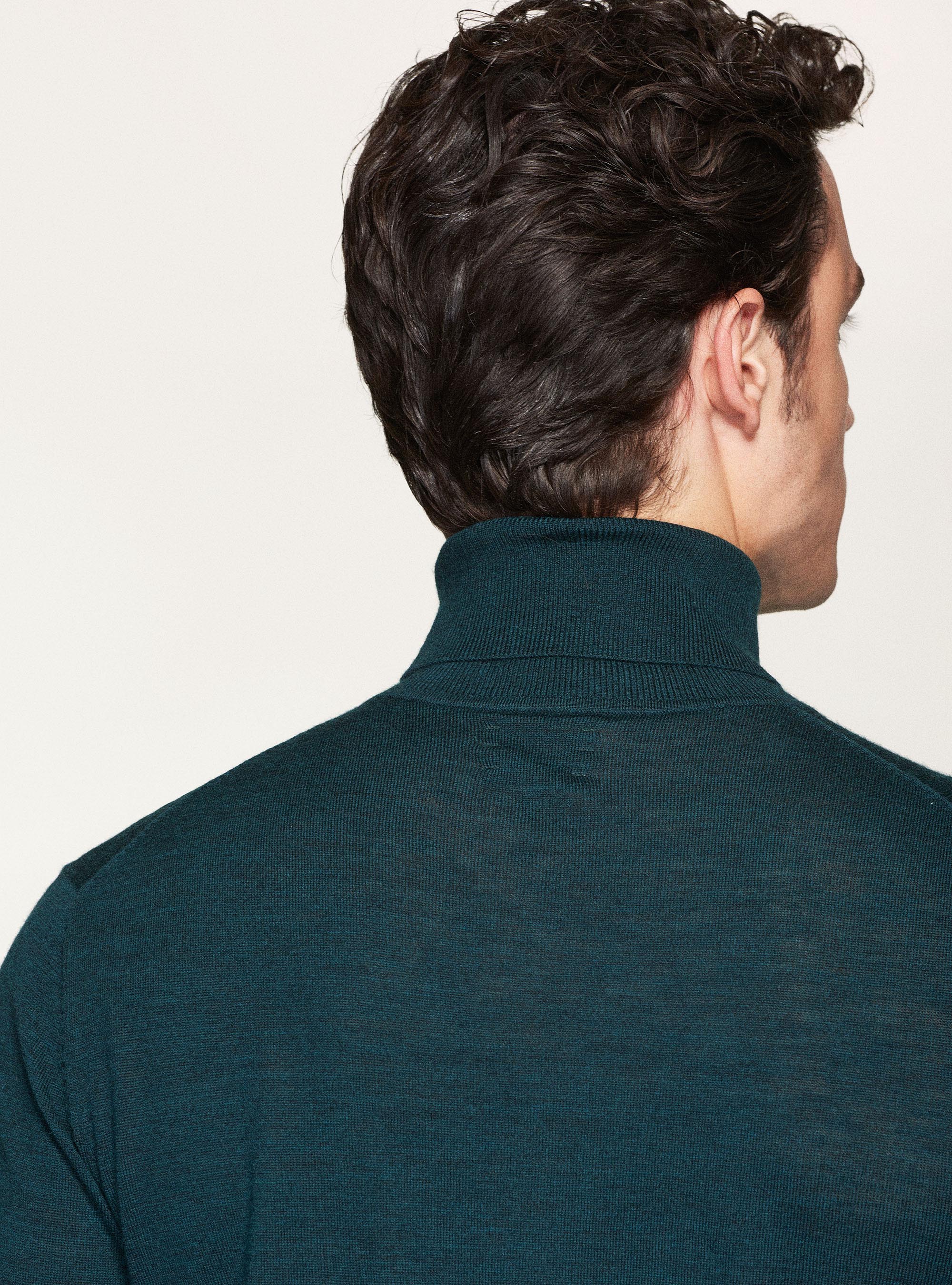 Dolcevita in pura lana merino extrafine, 0635C BOTTIGLIA