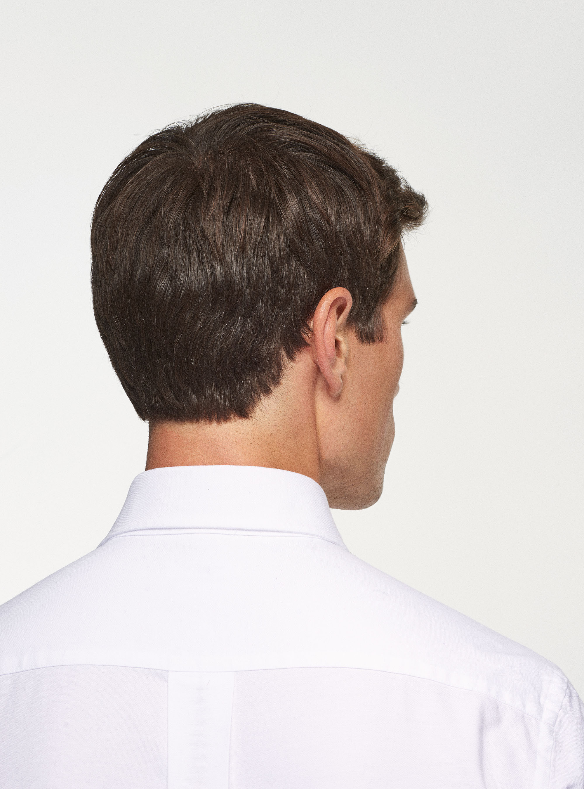 Camicia collo button down in cotone oxford lavato, BIANCO