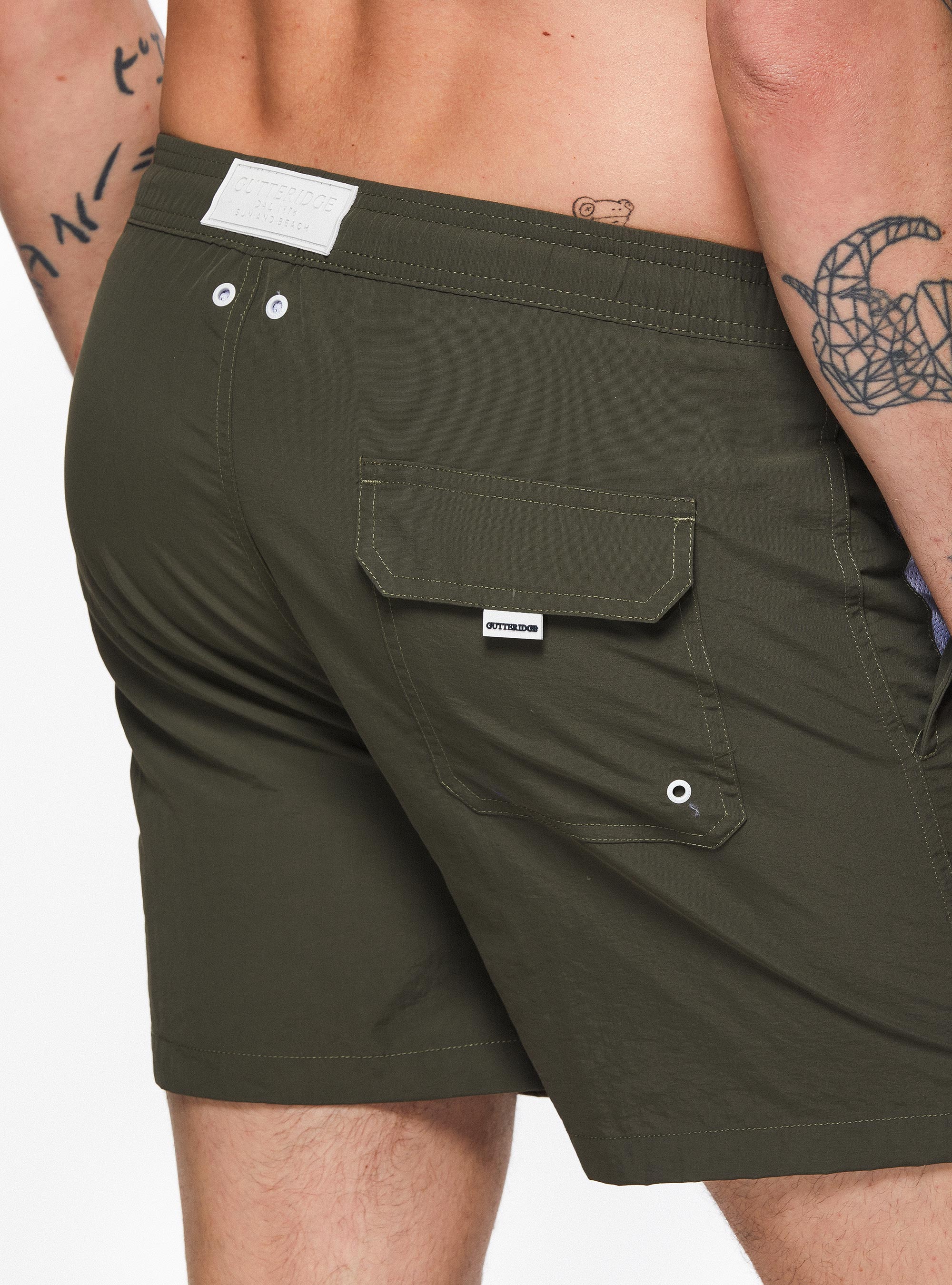 Costume da bagno tinta unita, MILITARE 0609C