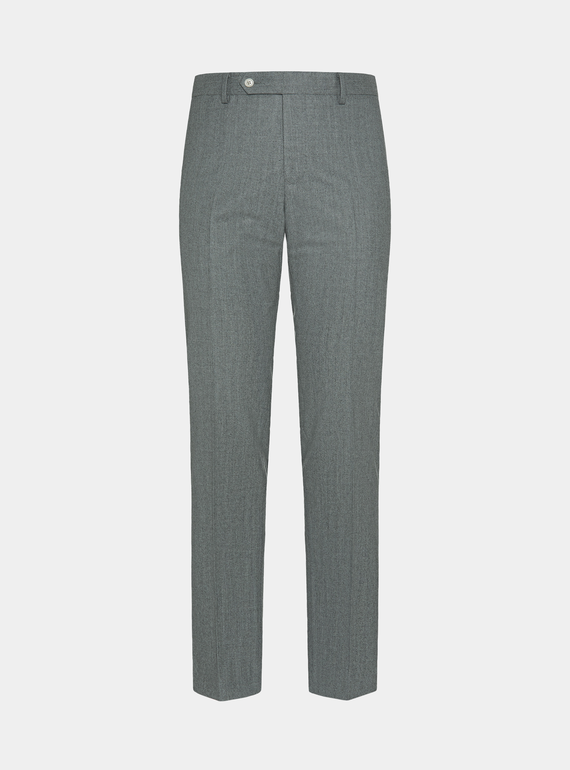 Vitale Barberis Canonico flannel trousers, LIGHT GREY MELANGE