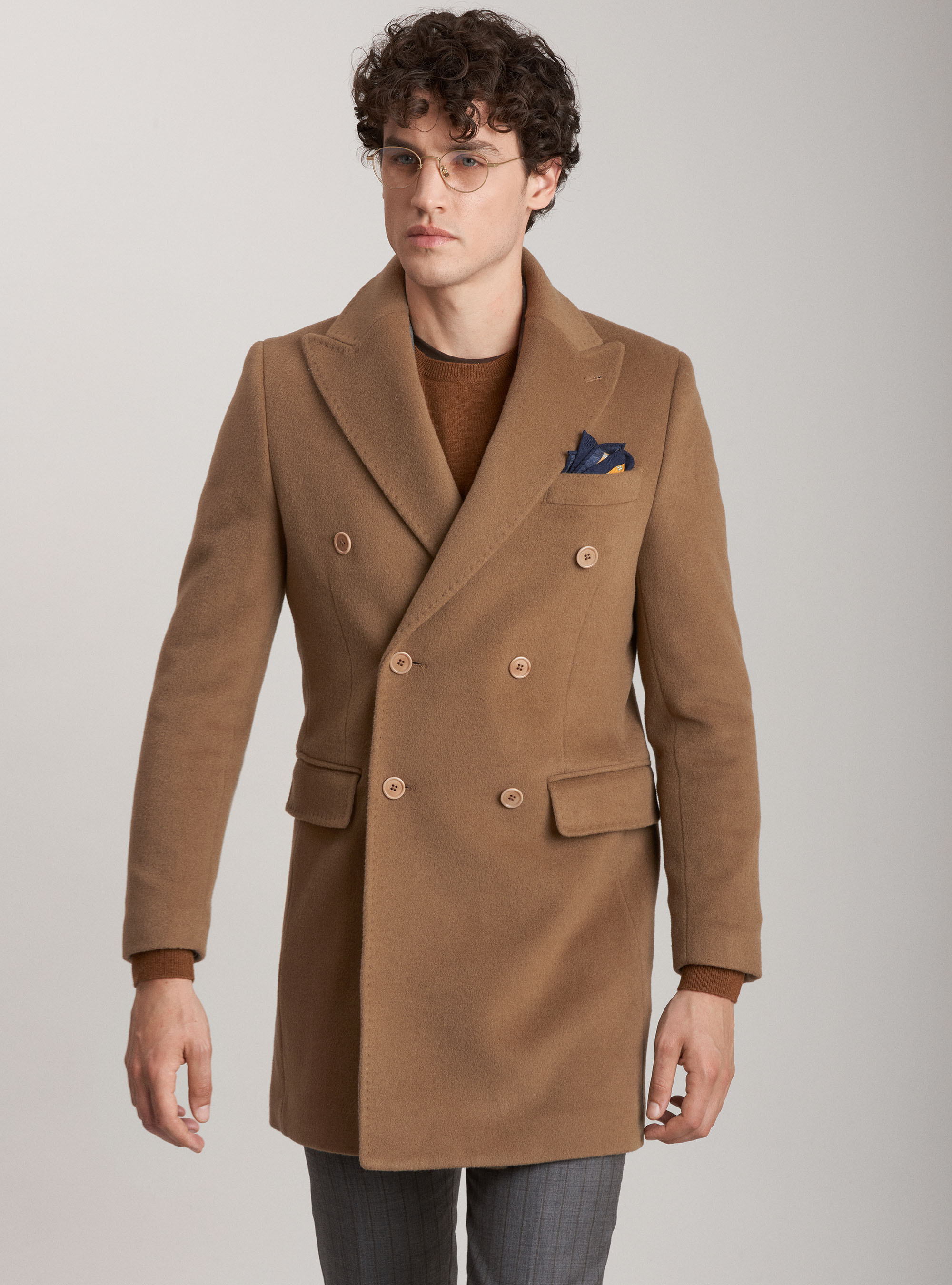 single breasted cashmere coat