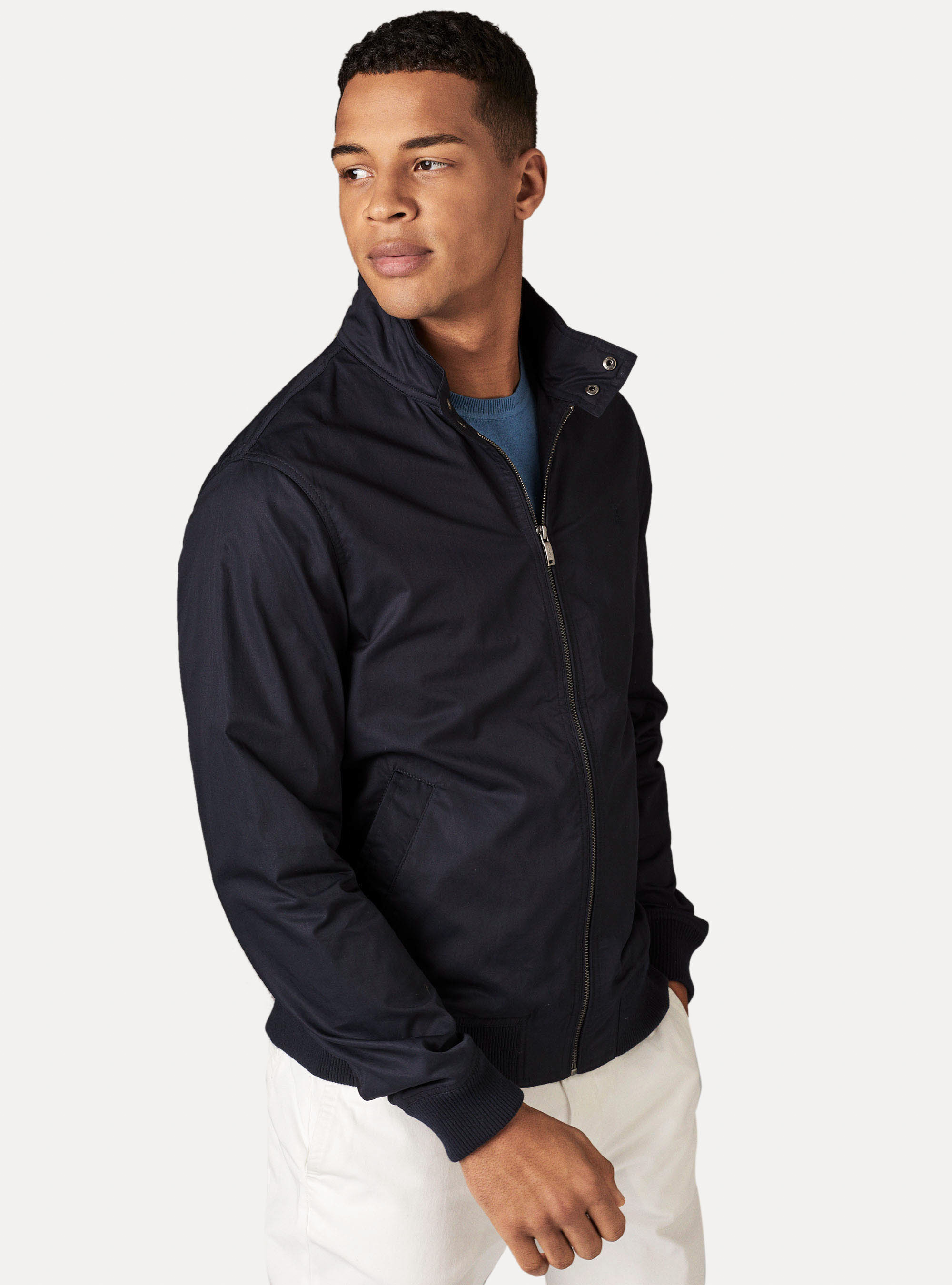 cotton twill bomber jacket
