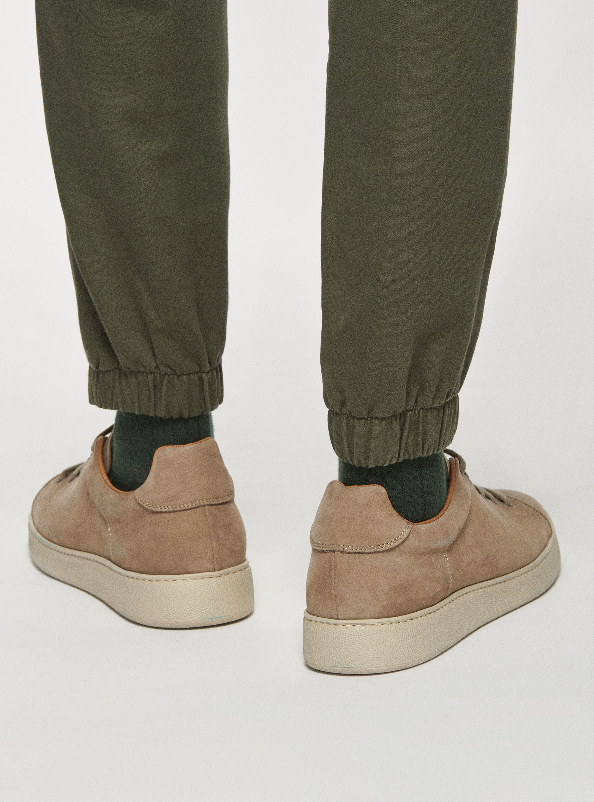 Joggers in misto cotone, MILITARE 0609C