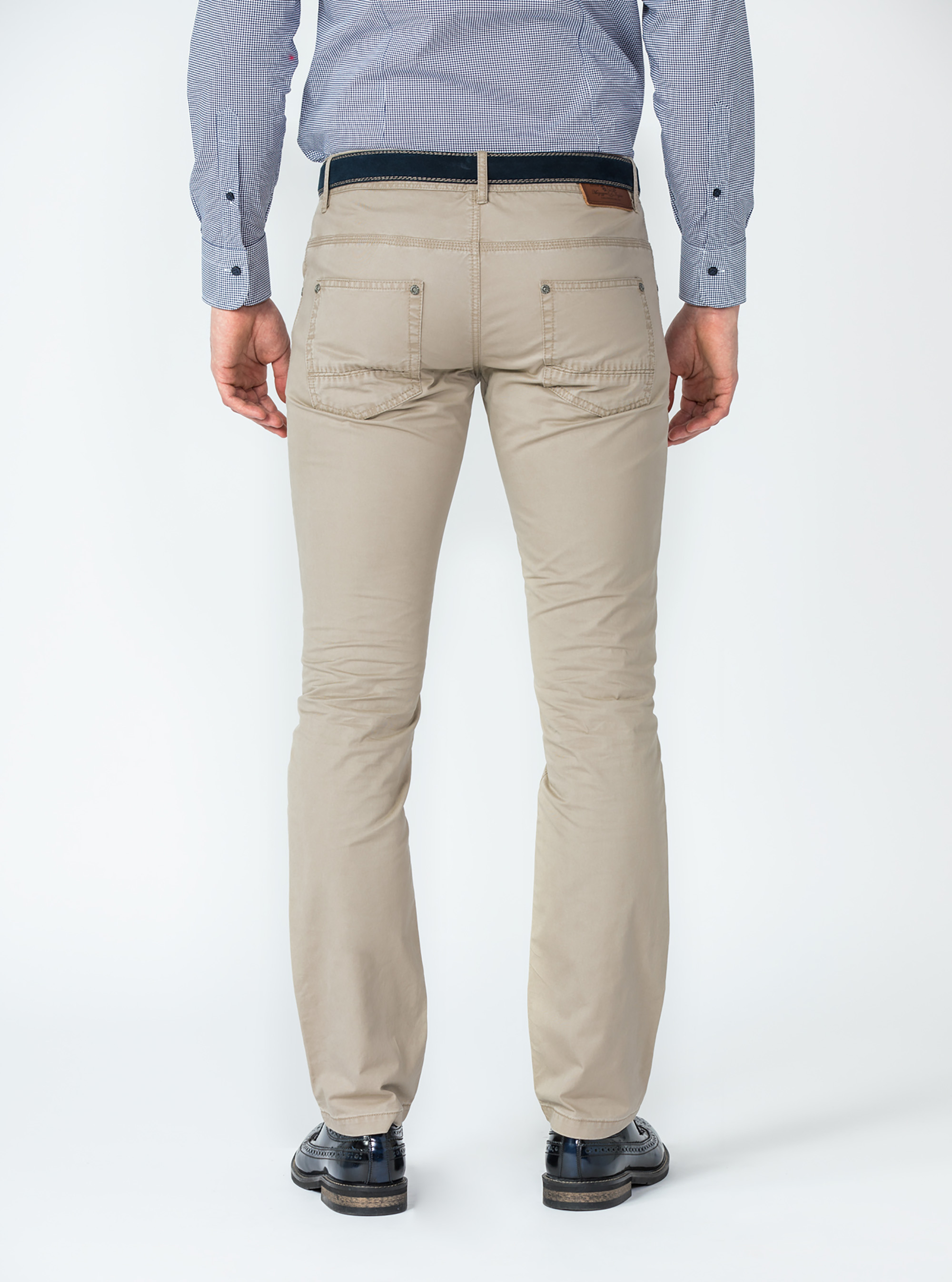 Pantaloni 5 tasche gabardina leggera, ECRU