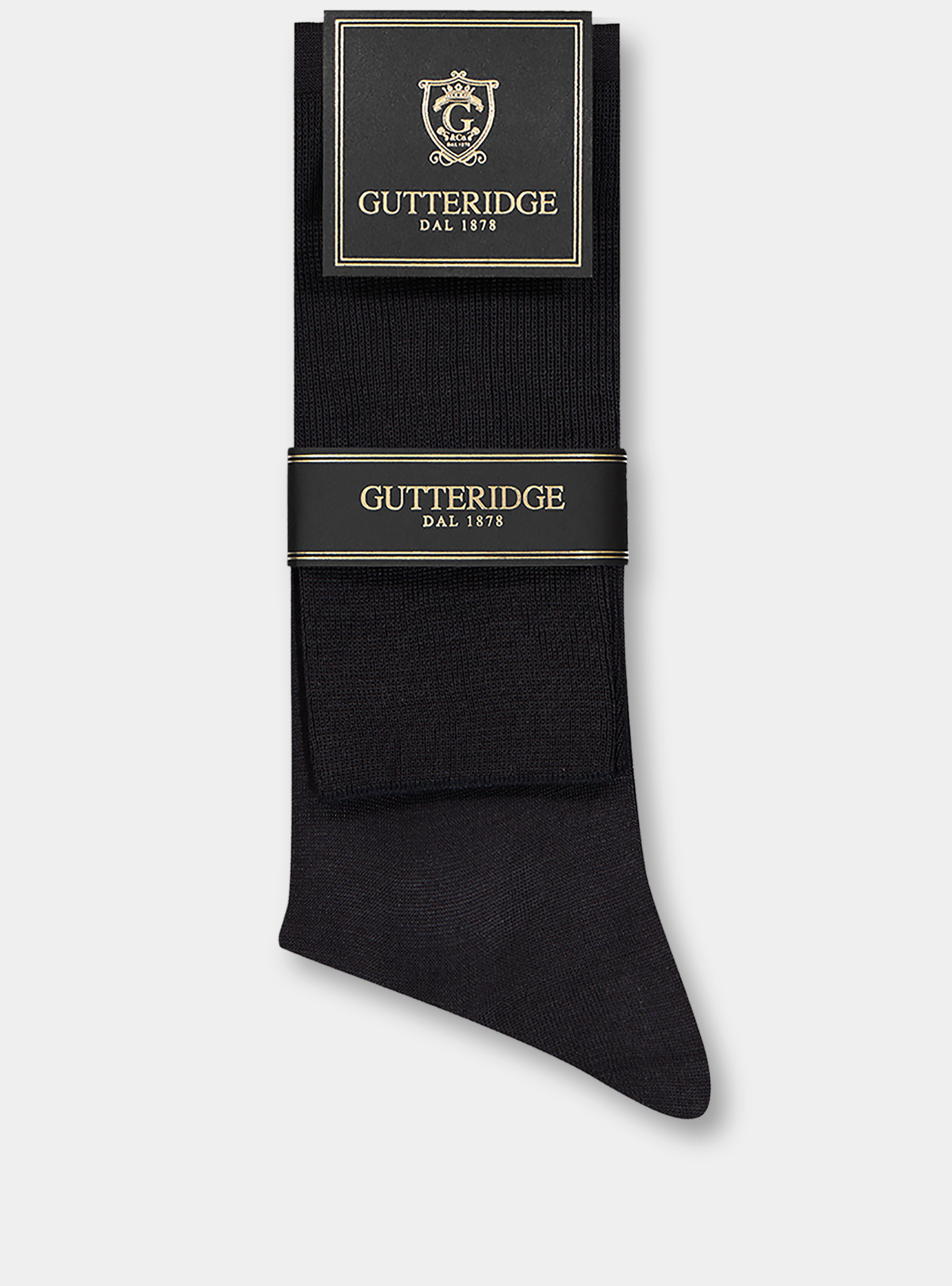 Calzini lunghi tinta unita in filo di Scozia, GRIGIO CHIARO