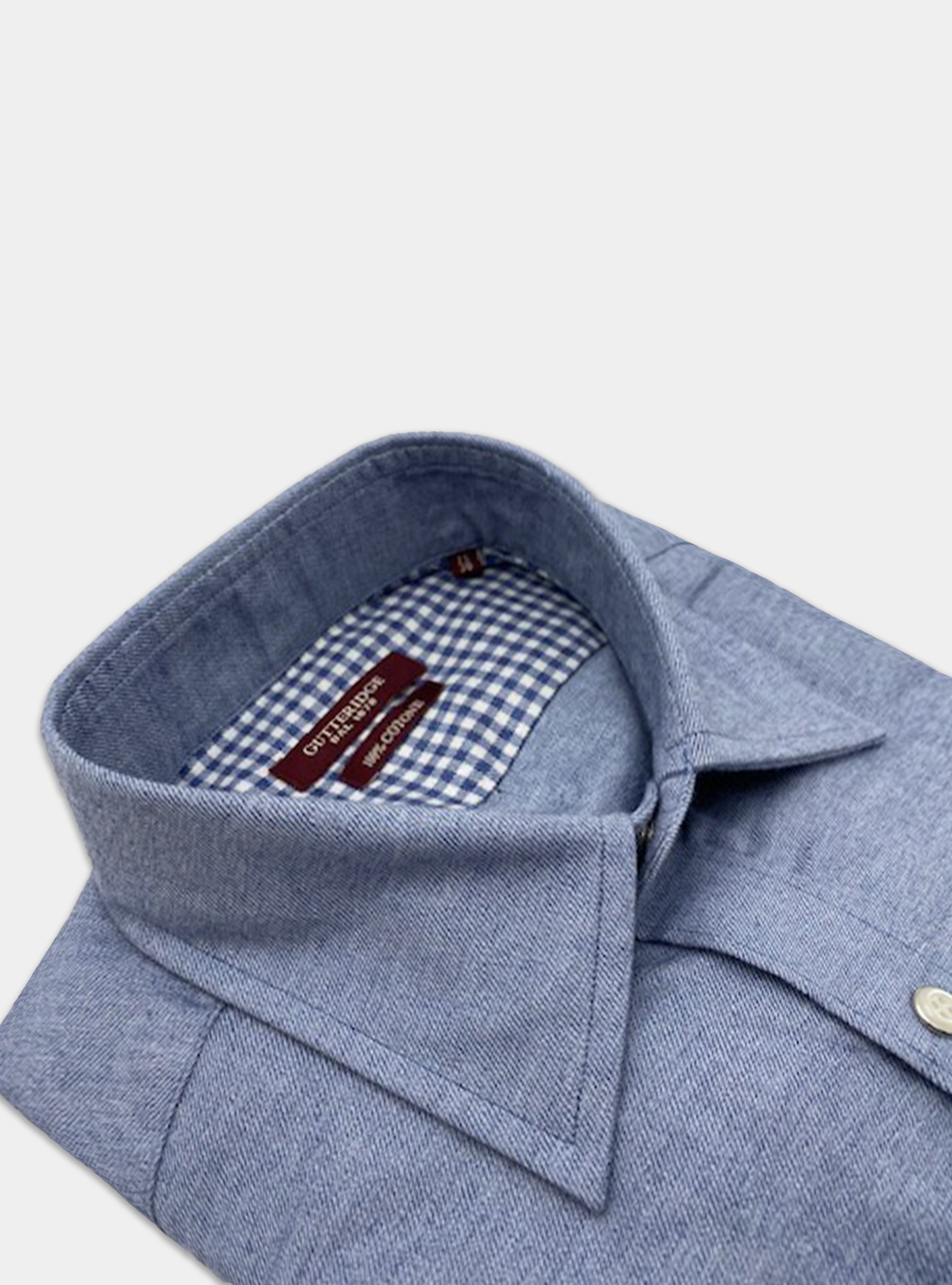 Cotton flannel shirt, LIGHT BLUE