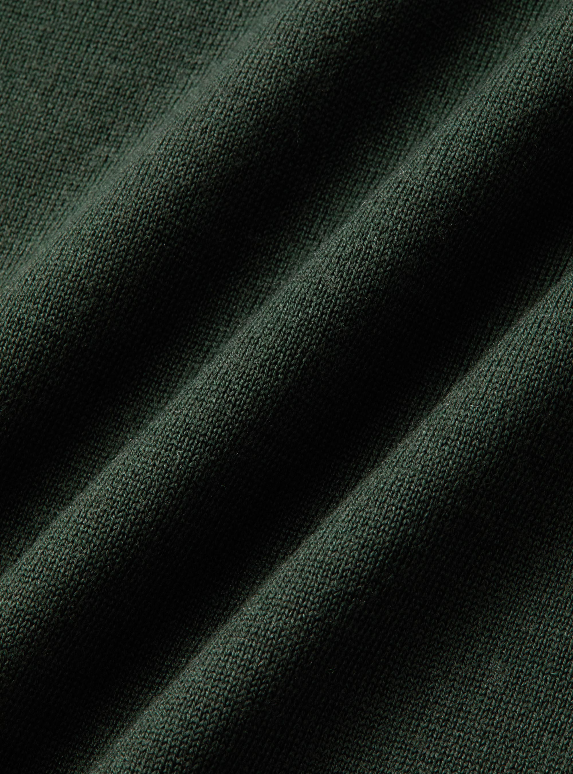 Extrafine merino wool knit polo shirt, MILITARE 0609C