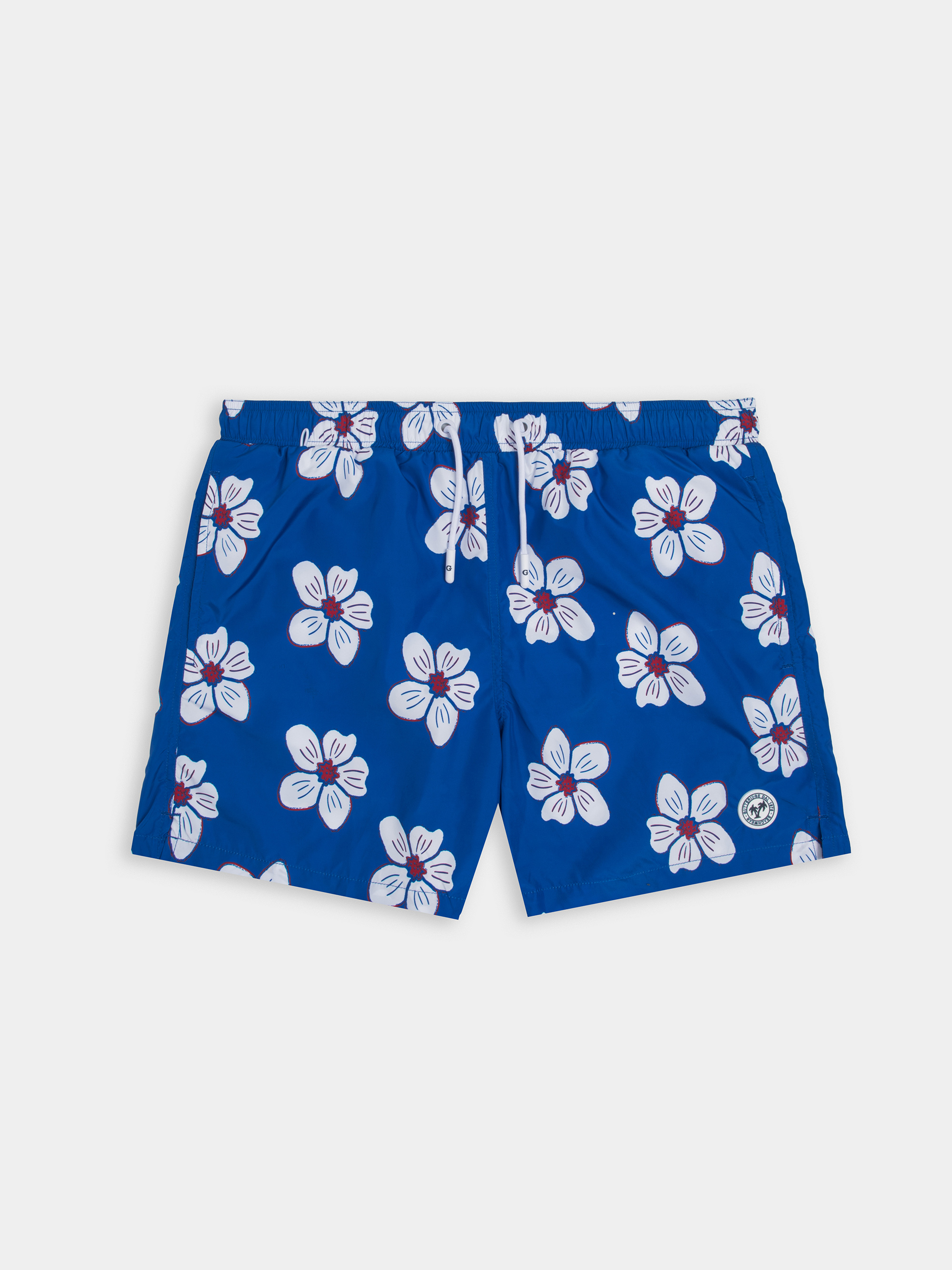 Flower patterned swimwear, BLUE ROYAL