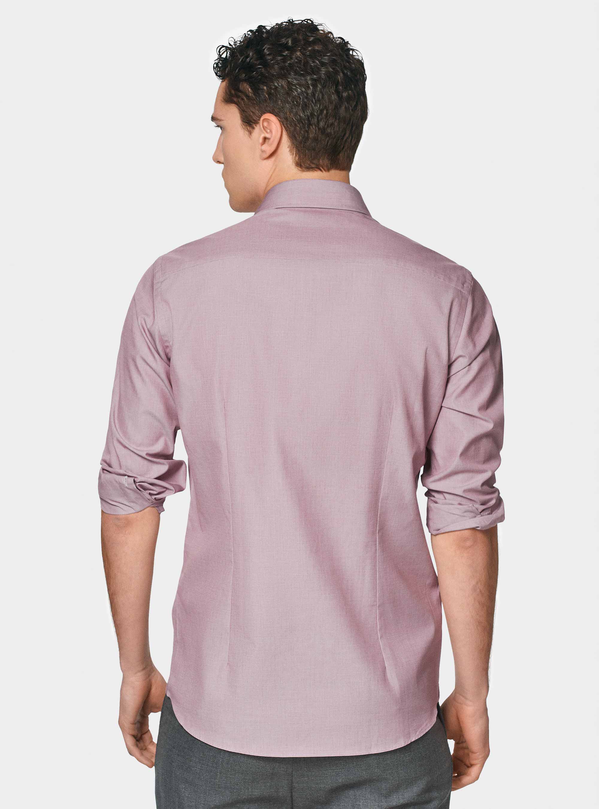 Camicia in fil a fil di cotone, CIPOLLA