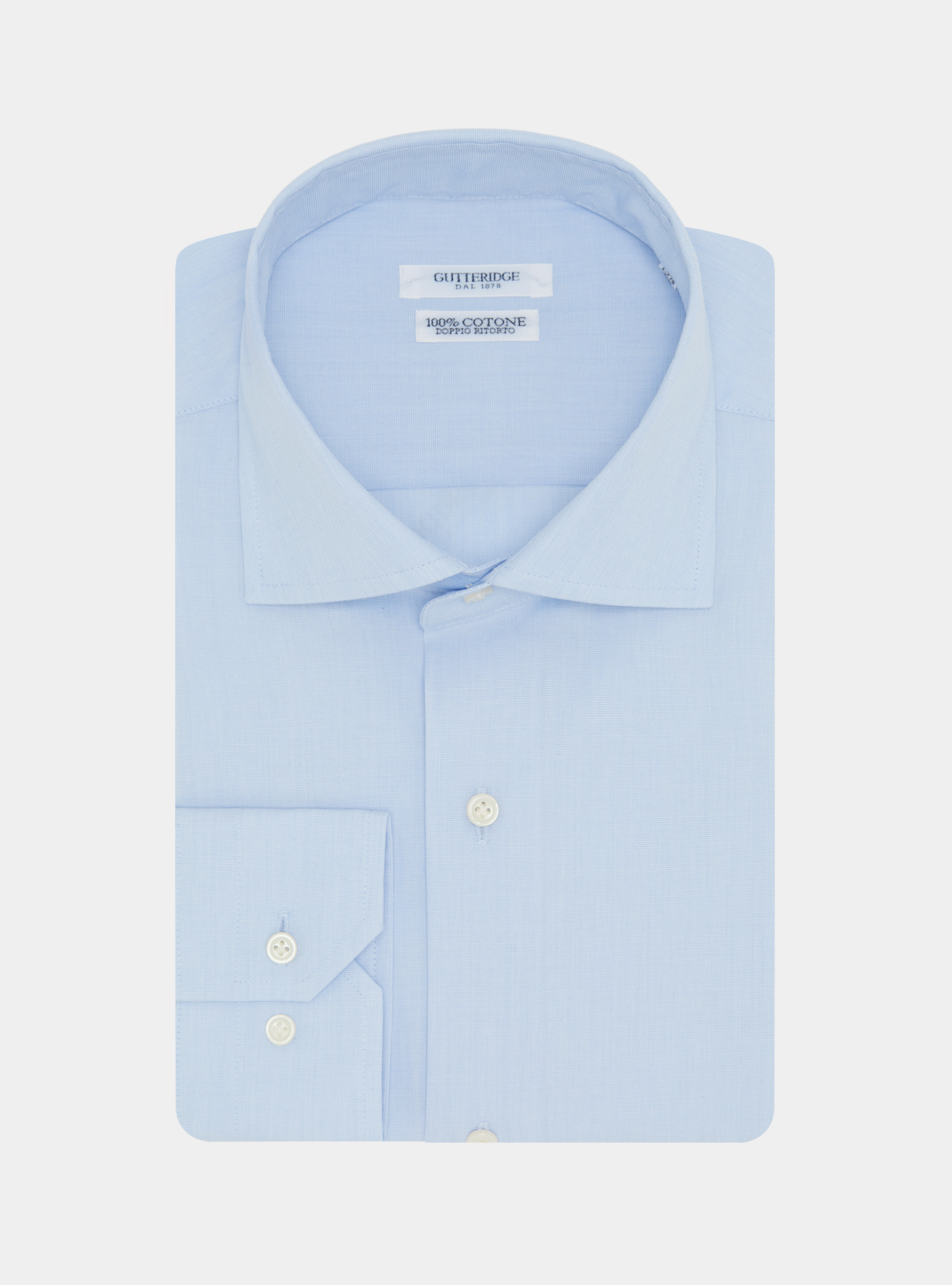 Chemise en coton fil à fil, BLEU CIEL