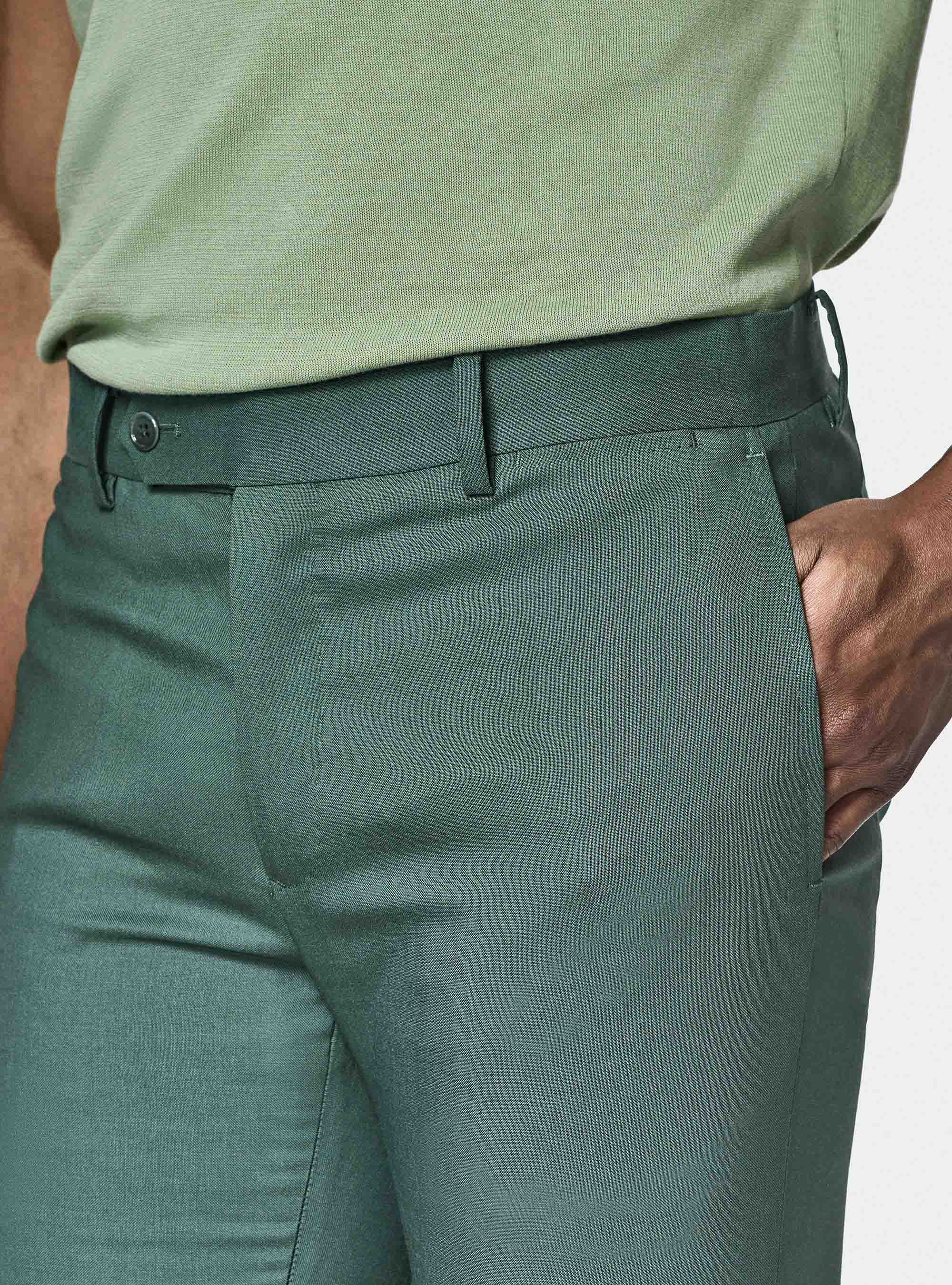 Pure wool suit trousers Vitale Barberis Canonico, GREEN