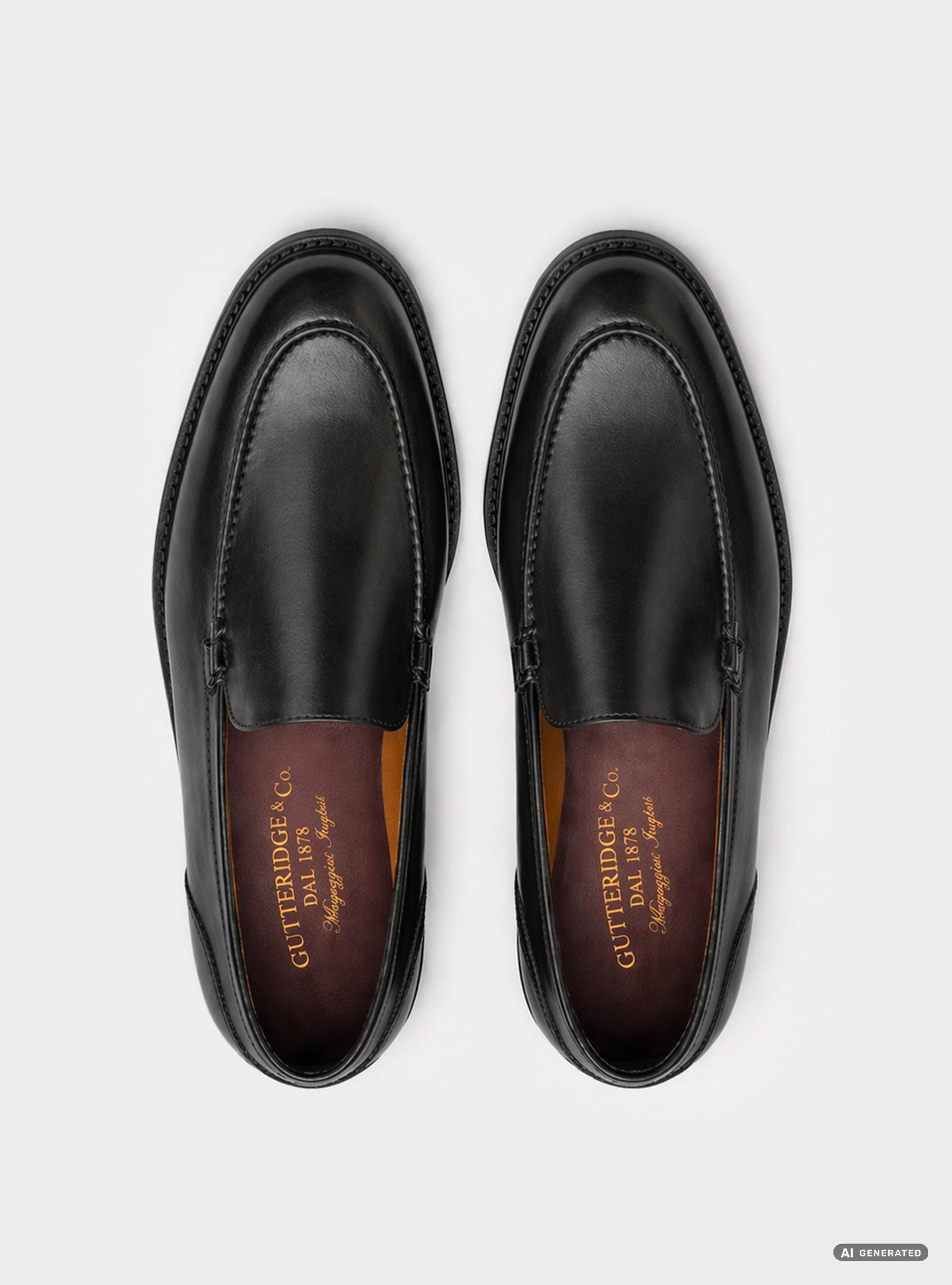 Mocassino in pelle di vitello, BLACK