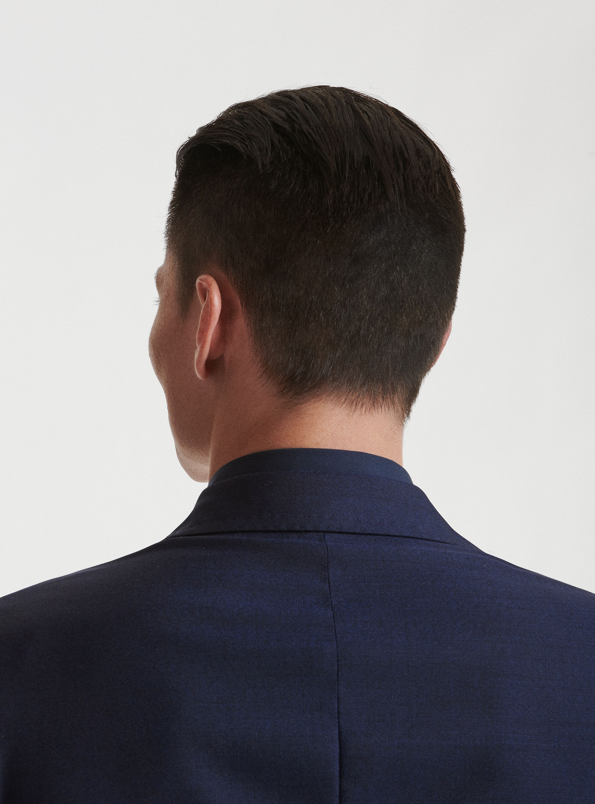 Giacca doppiopetto in pura lana Vitale Barberis Canonico, BLU NAVY