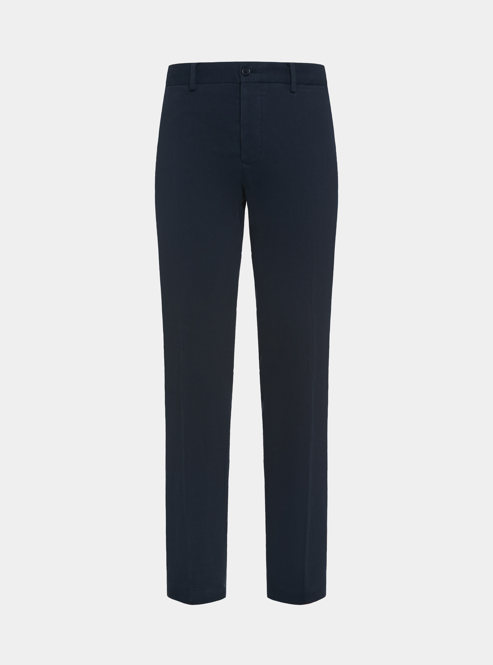Pantaloni in twill di cotone e cashmere, BLU NAVY