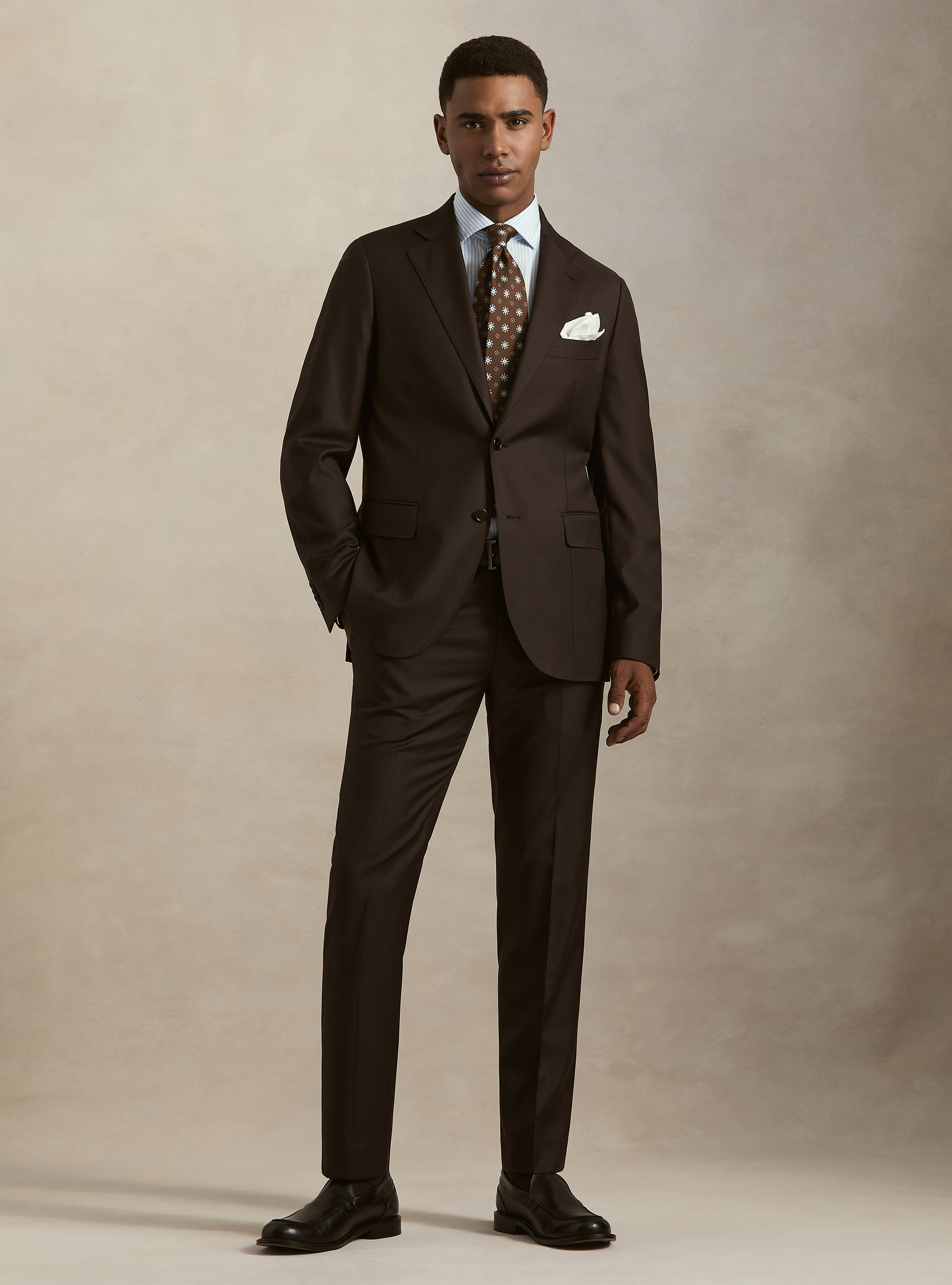 Pure wool suit jacket by Vitale Barberis Canonico, MARRONE 0508C
