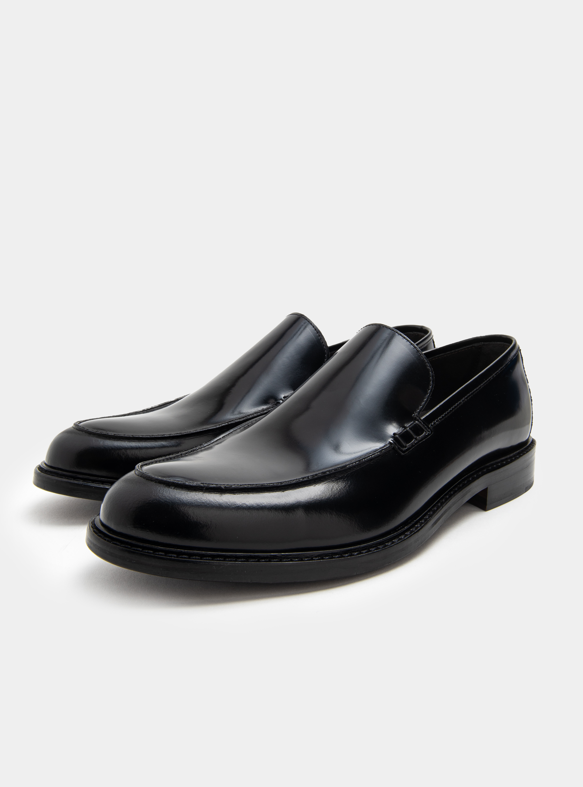 Mokassins aus geschliffenem Leder, NERO 0100C