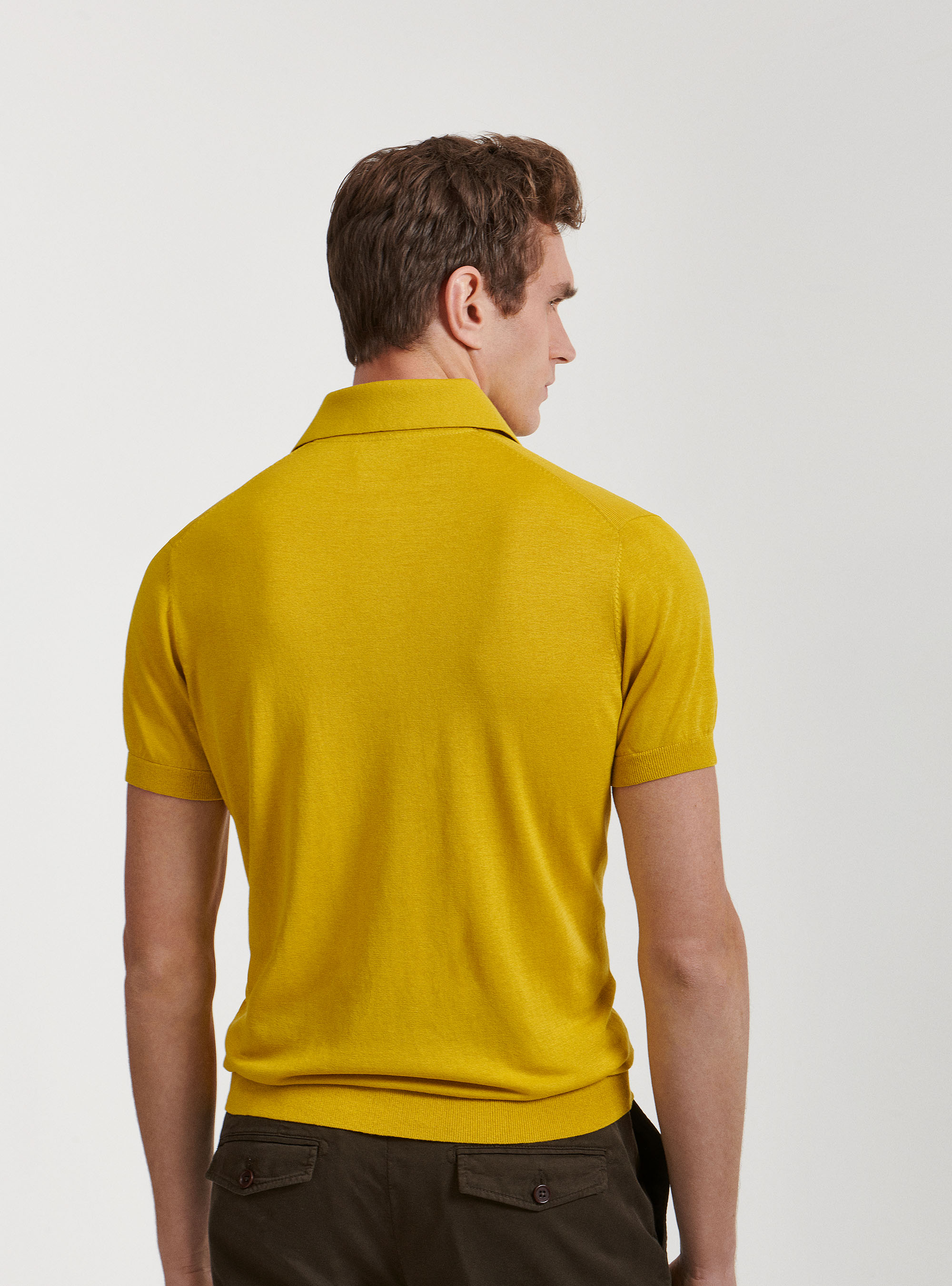 Polo en coton et soie, 0711C OCRA