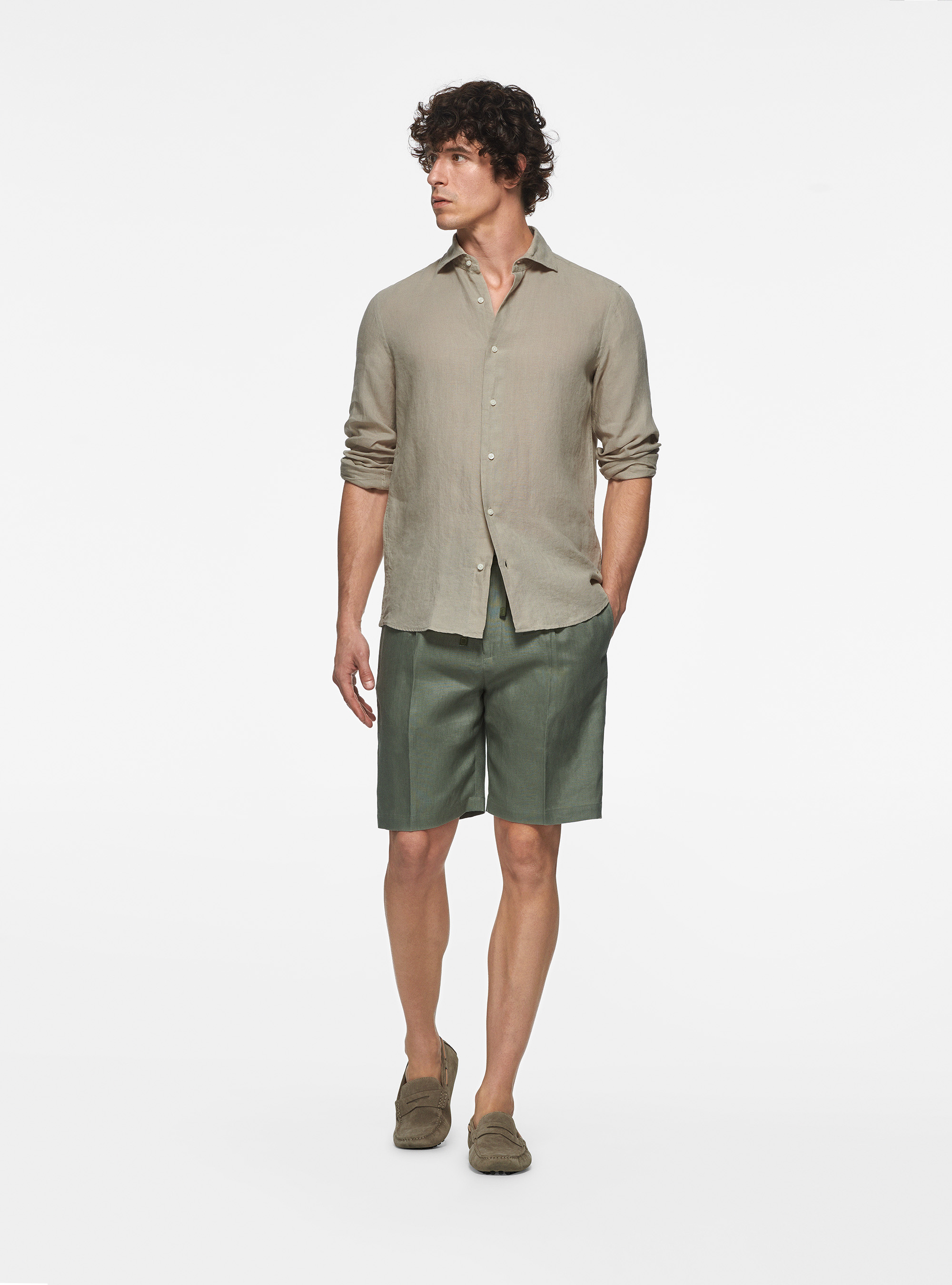 Pure linen shirt, SAND