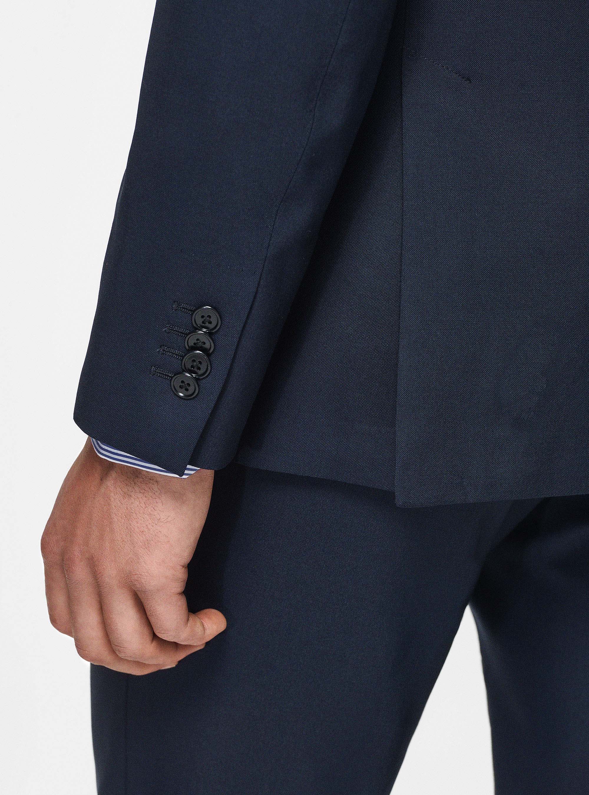 Giacca in pura lana Vitale Barberis Canonico, NAVY