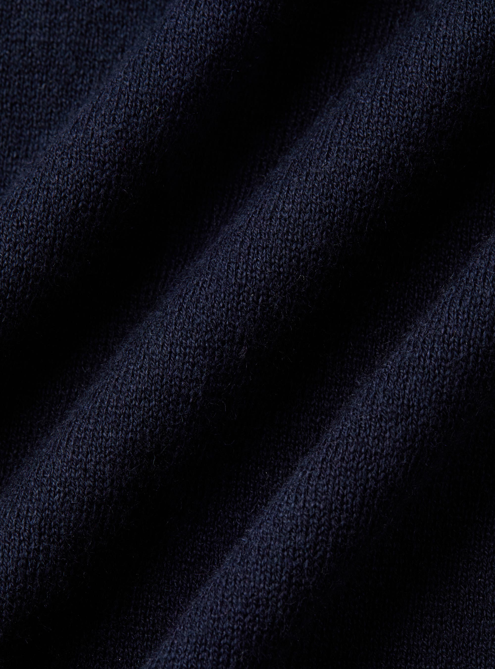 Maglia girocollo in cotone seta e cashmere, NAVY BLUE