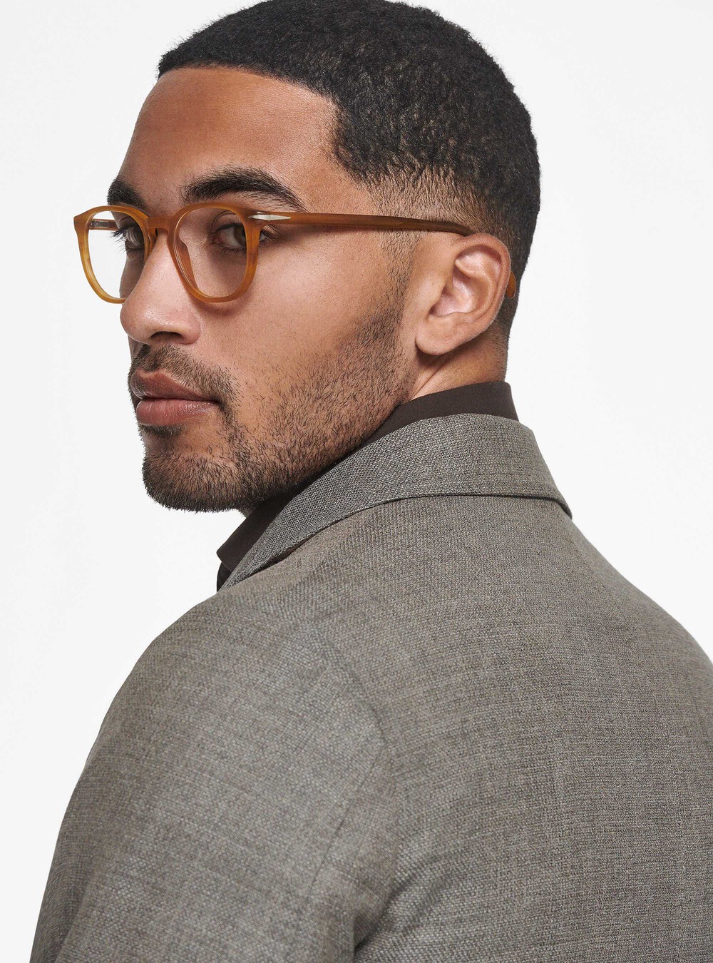 Veste en pure laine microtextur&eacute;e, BOUE