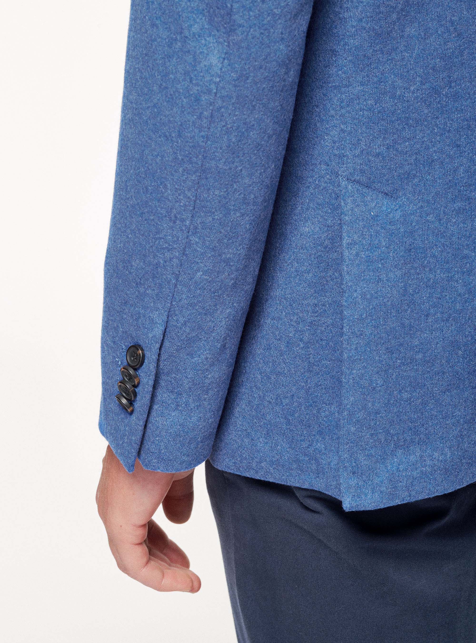 Giacca sfoderata in pura lana, 0243C DENIM