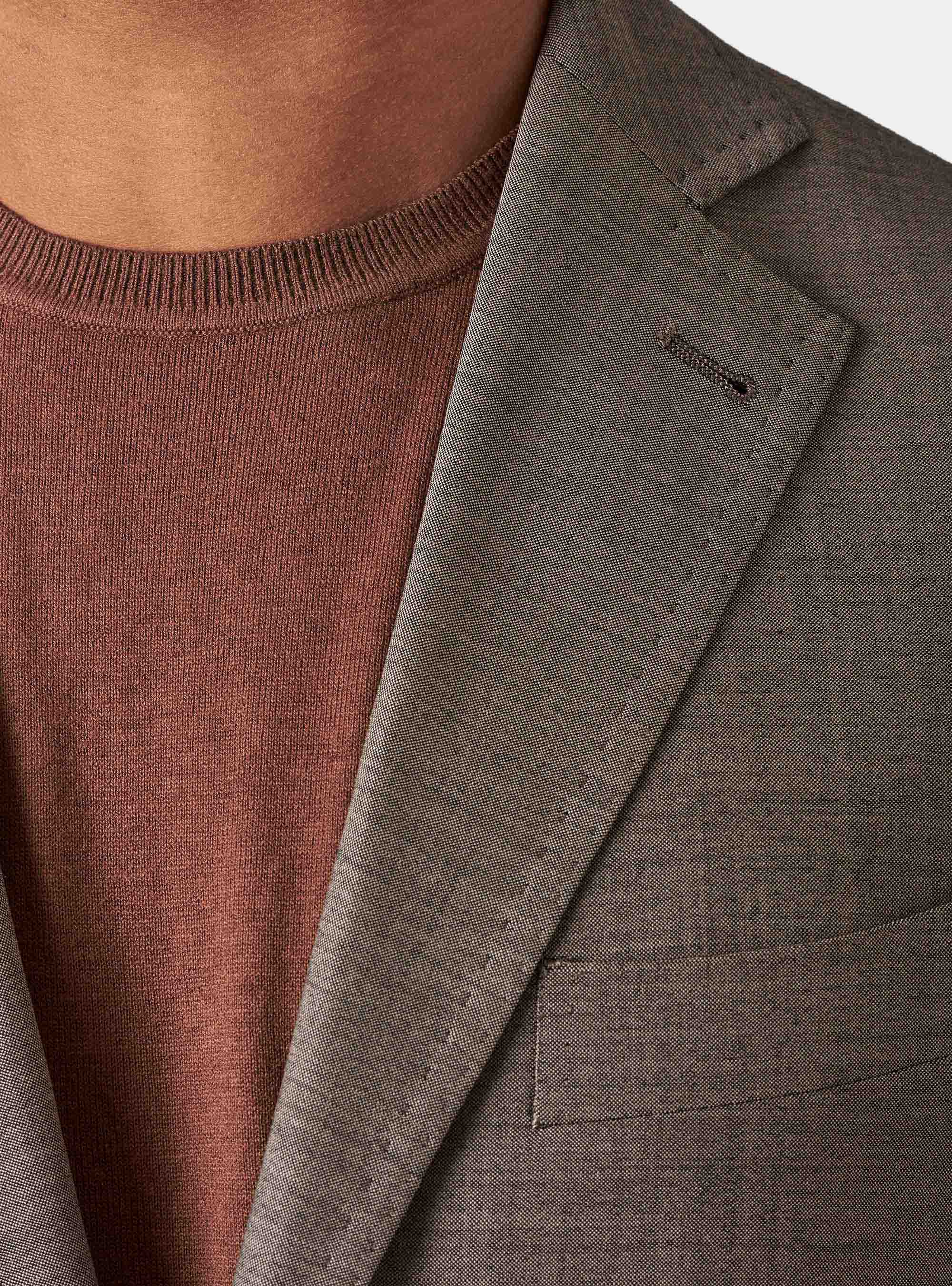 Giacca in pura lana superfine 120, ECRU