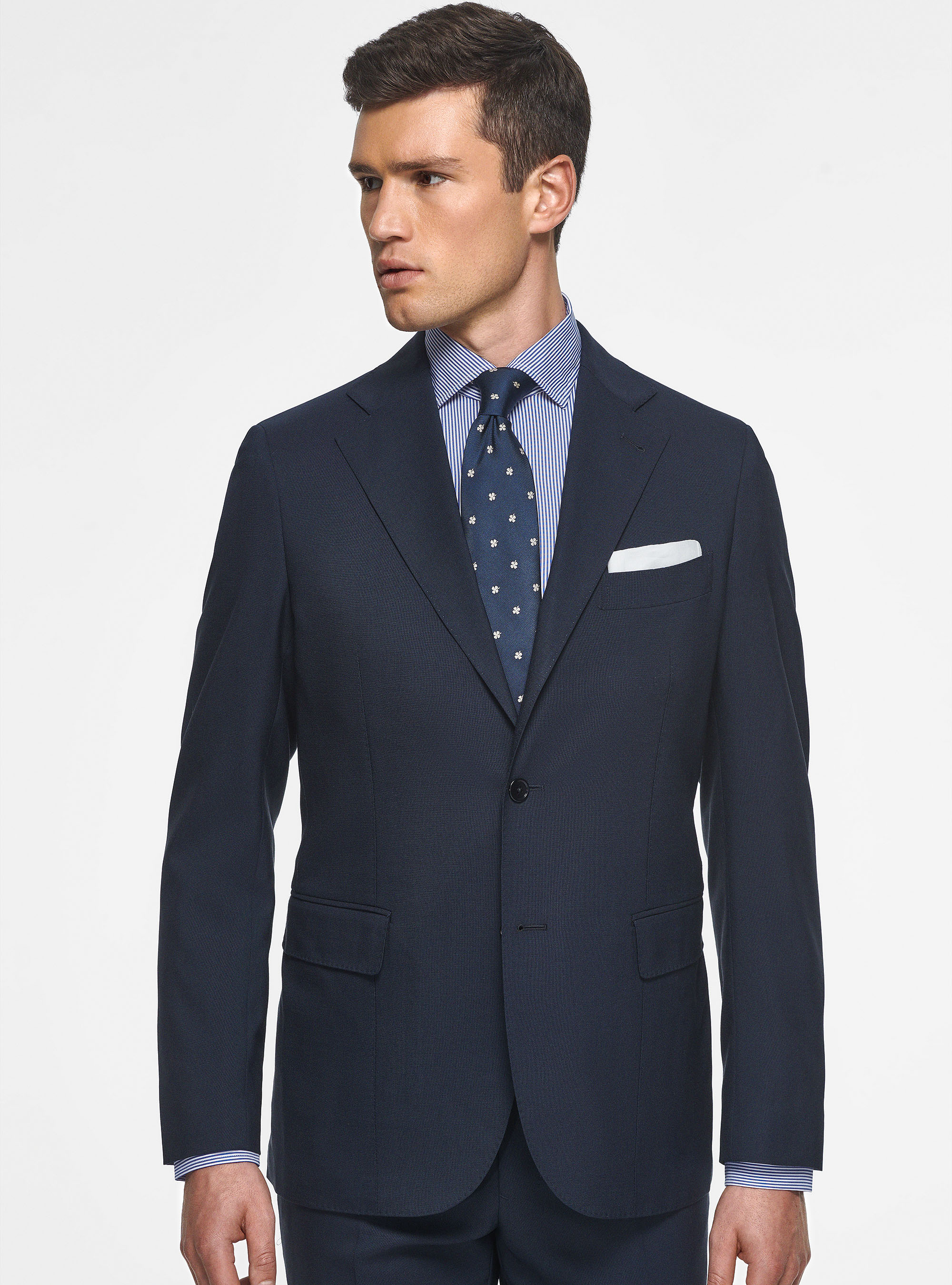 Giacca in pura lana Vitale Barberis Canonico, NAVY