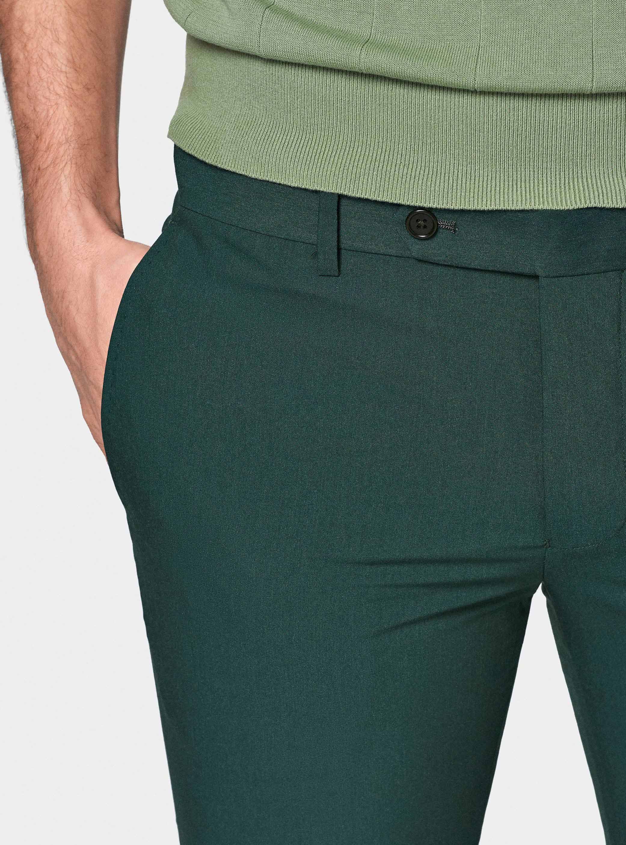 Slim fit suit trousers, GREEN
