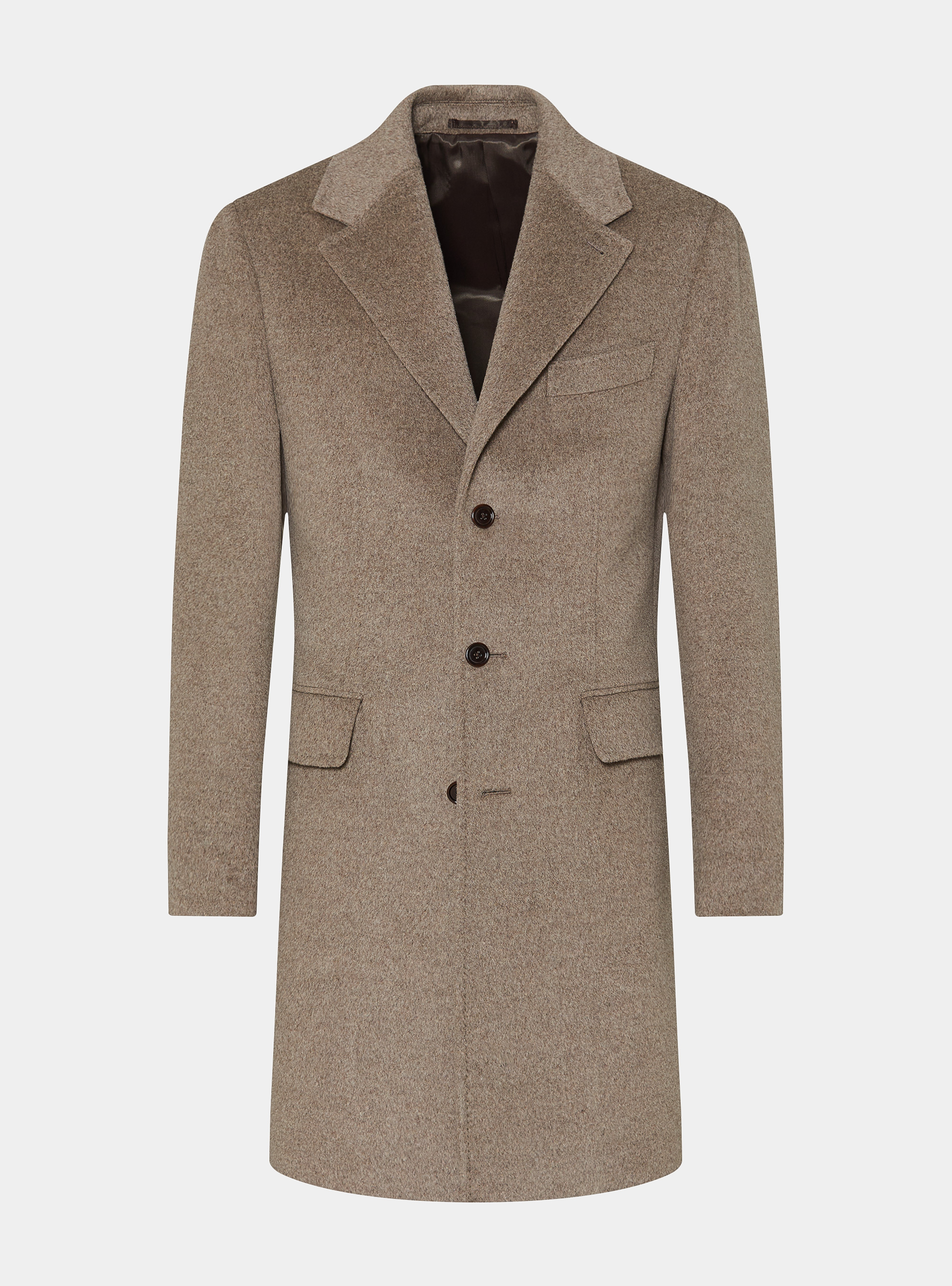 Abrigo de lana y cachemira, BARRO