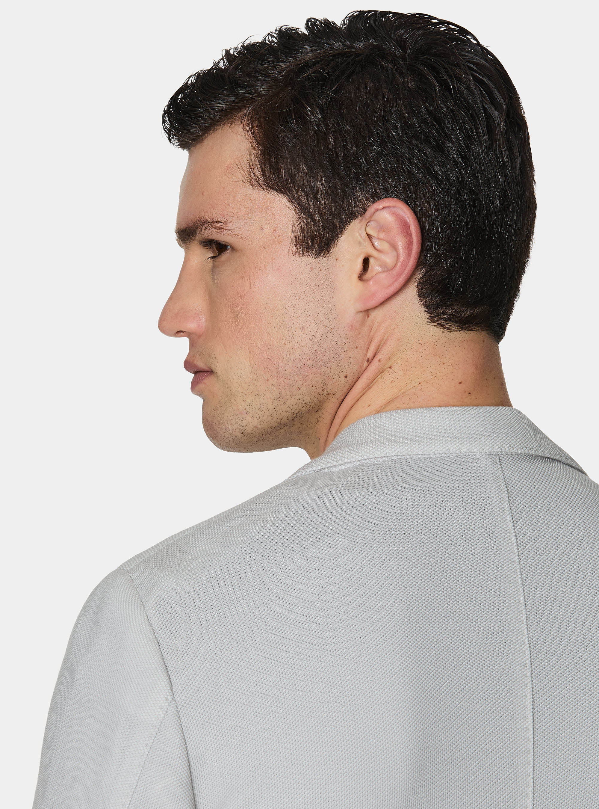 Giacca jersey in misto cotone, GRIGIO CHIARO 0256C