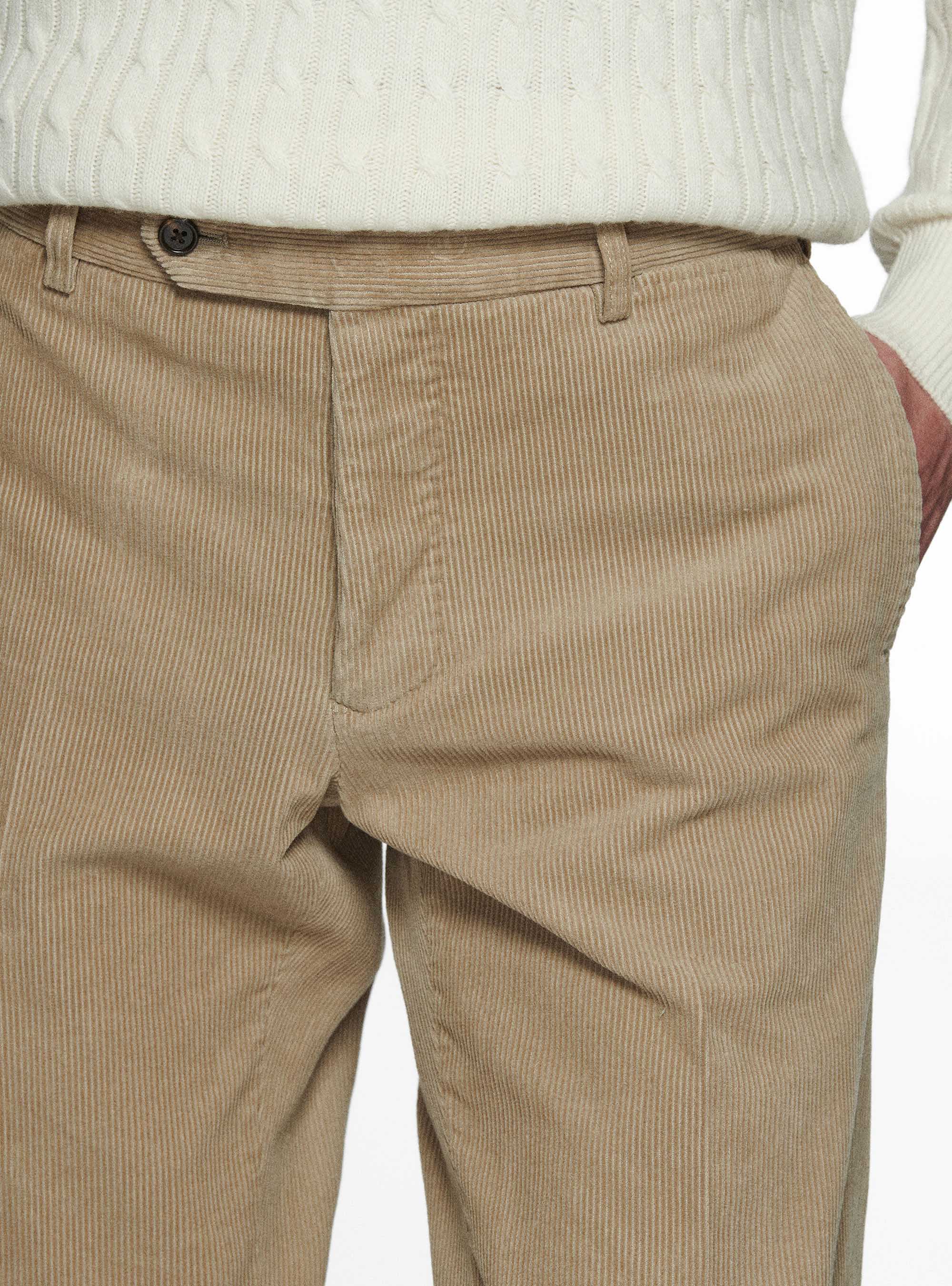 Pantaloni in velluto, SABBIA