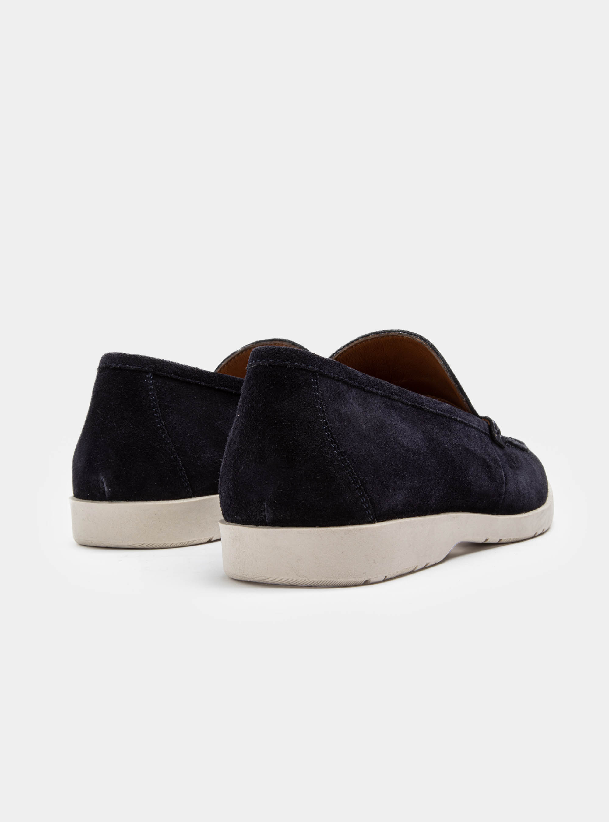Suede loafers, NAVY BLUE