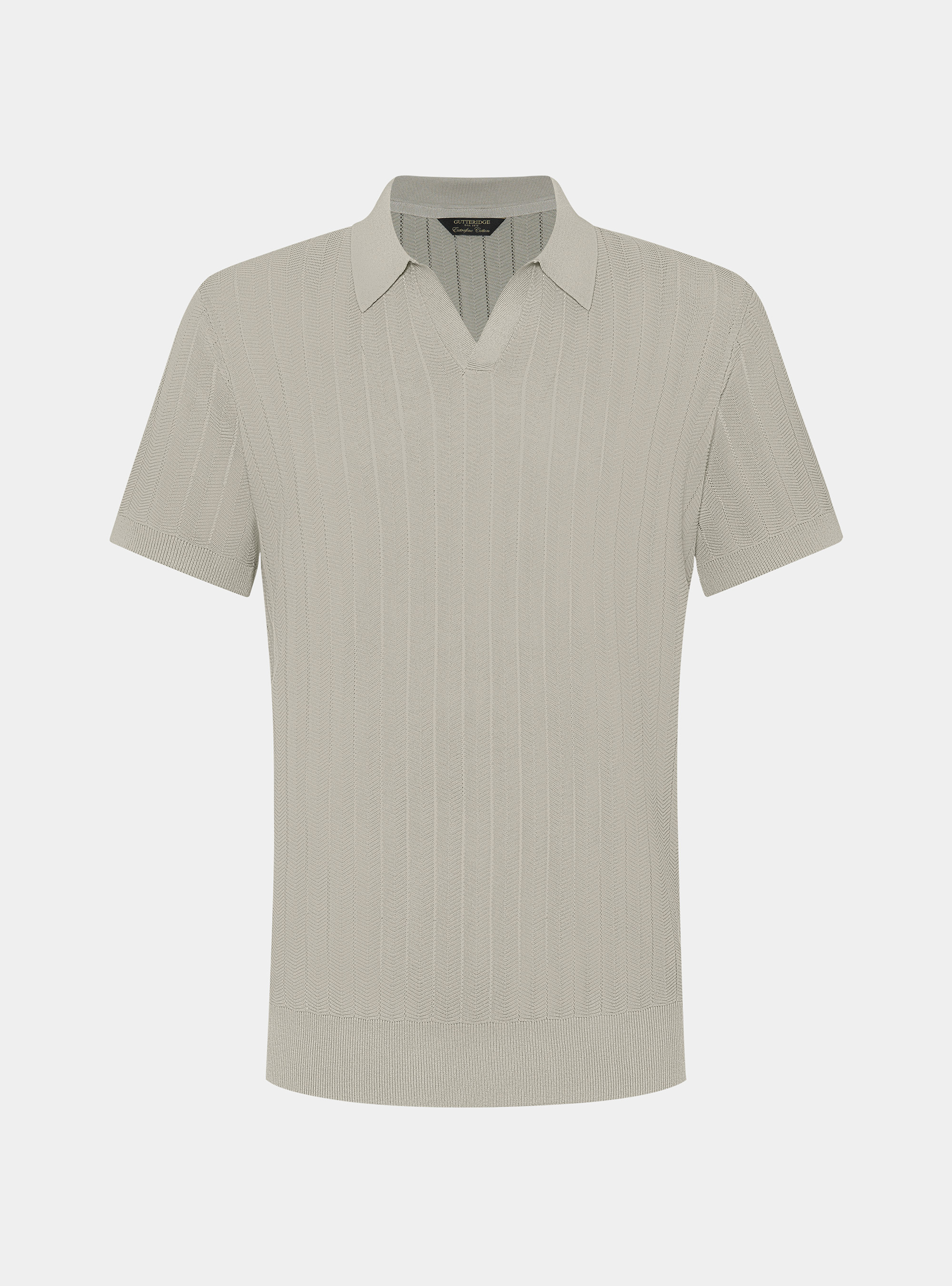 Polo traforata in cotone spigato, SABBIA