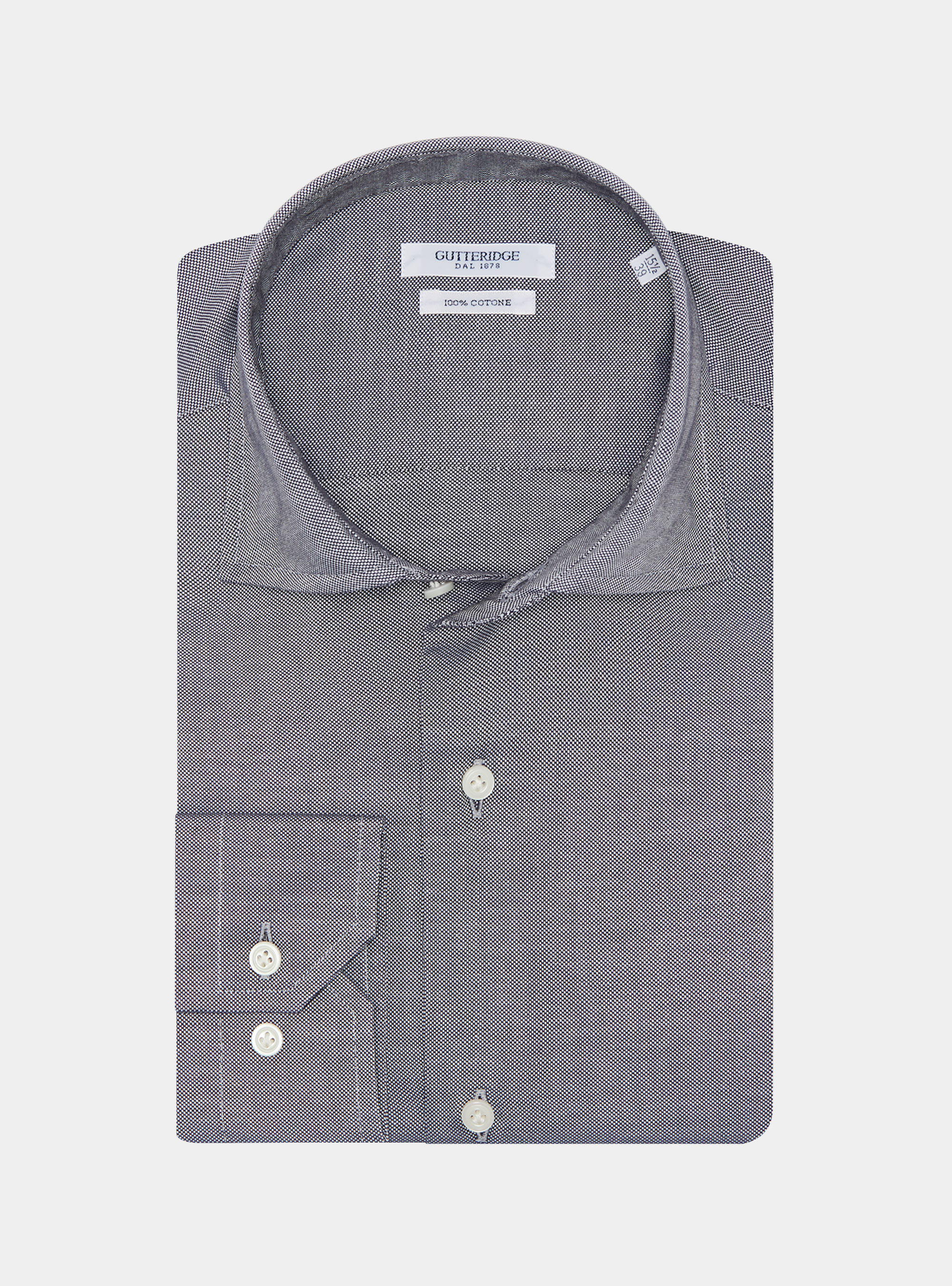 Camicia in cotone oxford, BLU NAVY