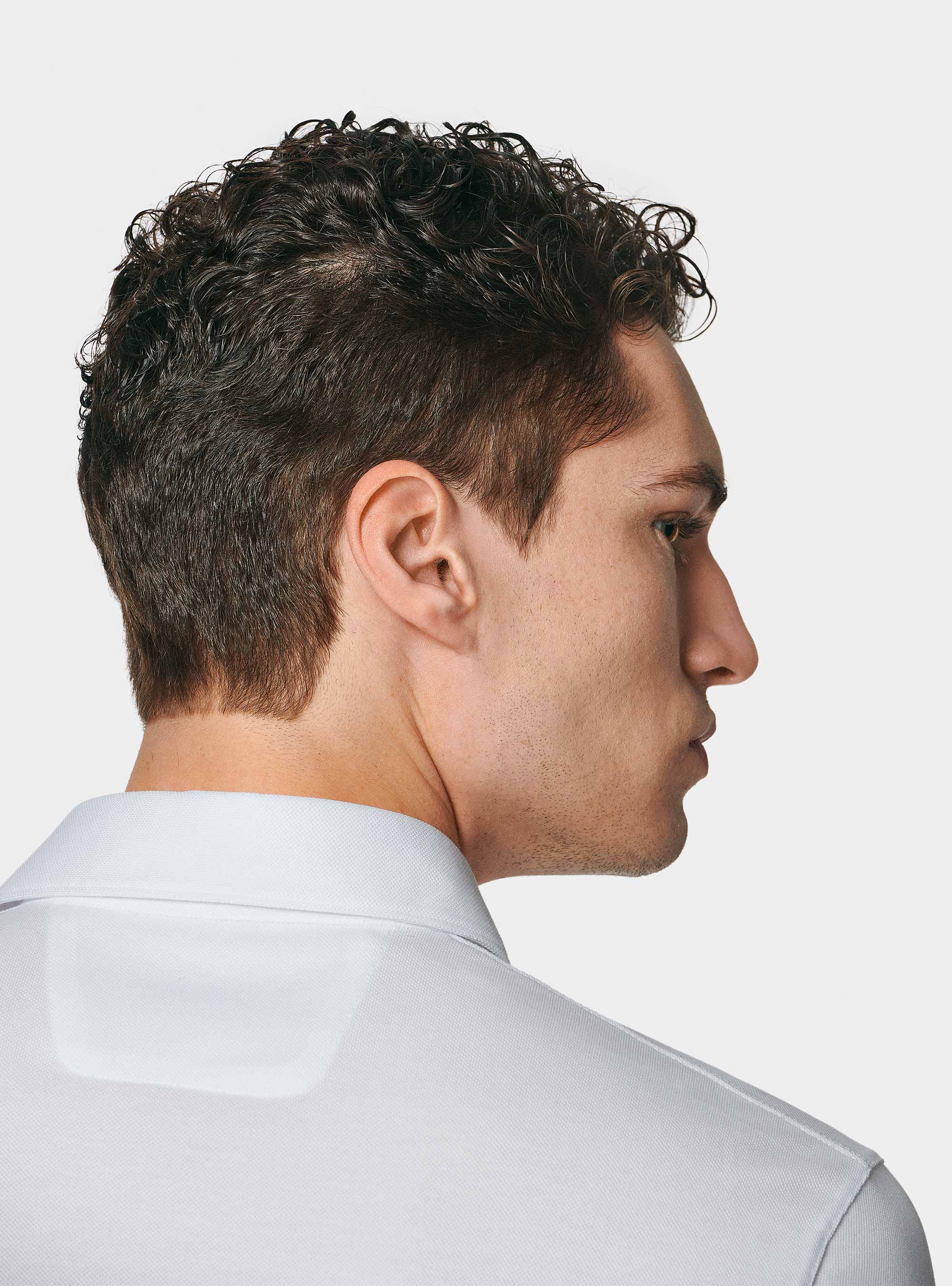 Polo en piqu&eacute; extensible GT01, BLANC