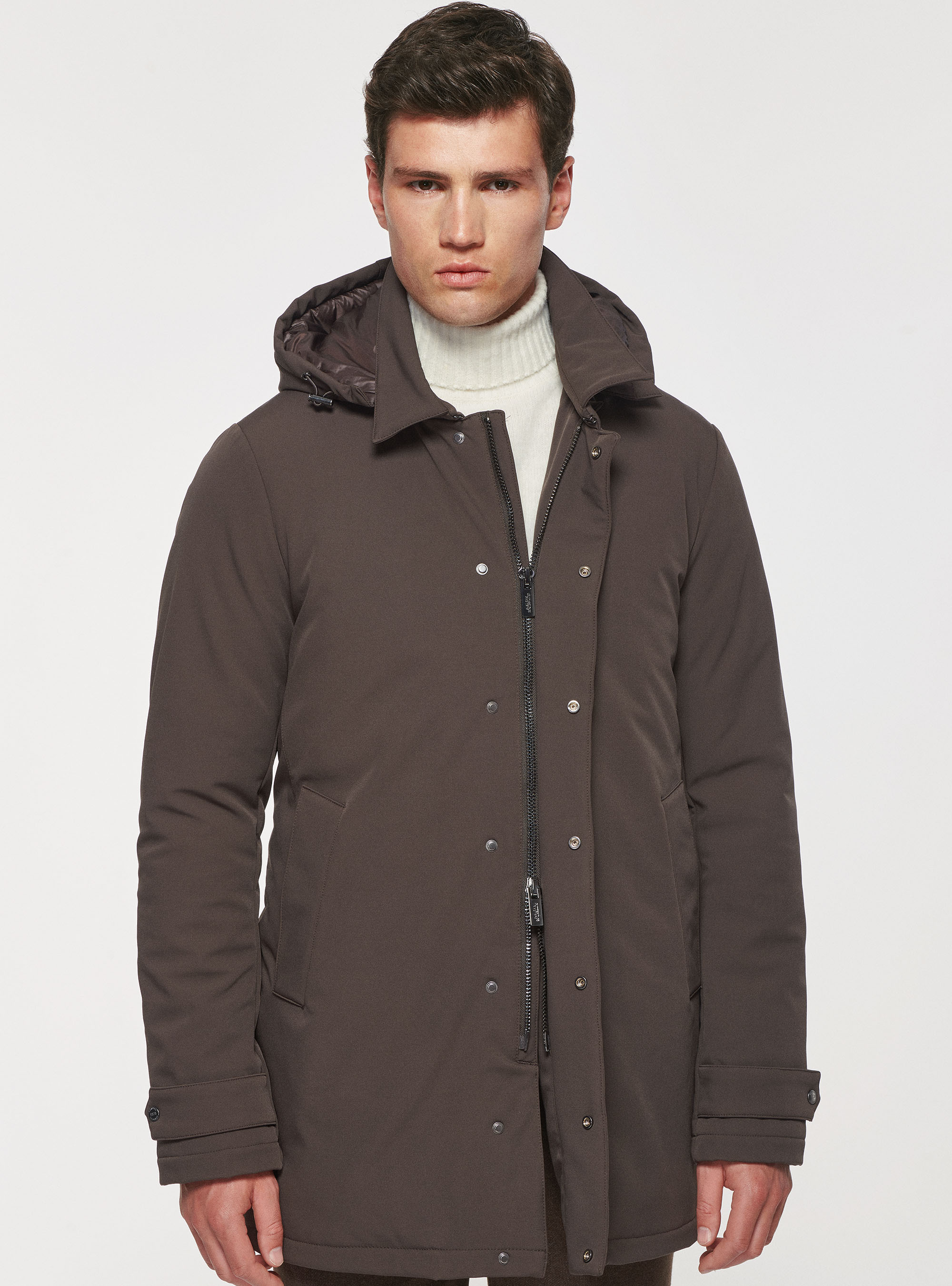 Giubbotto con imbottitura riciclata, MARRONE