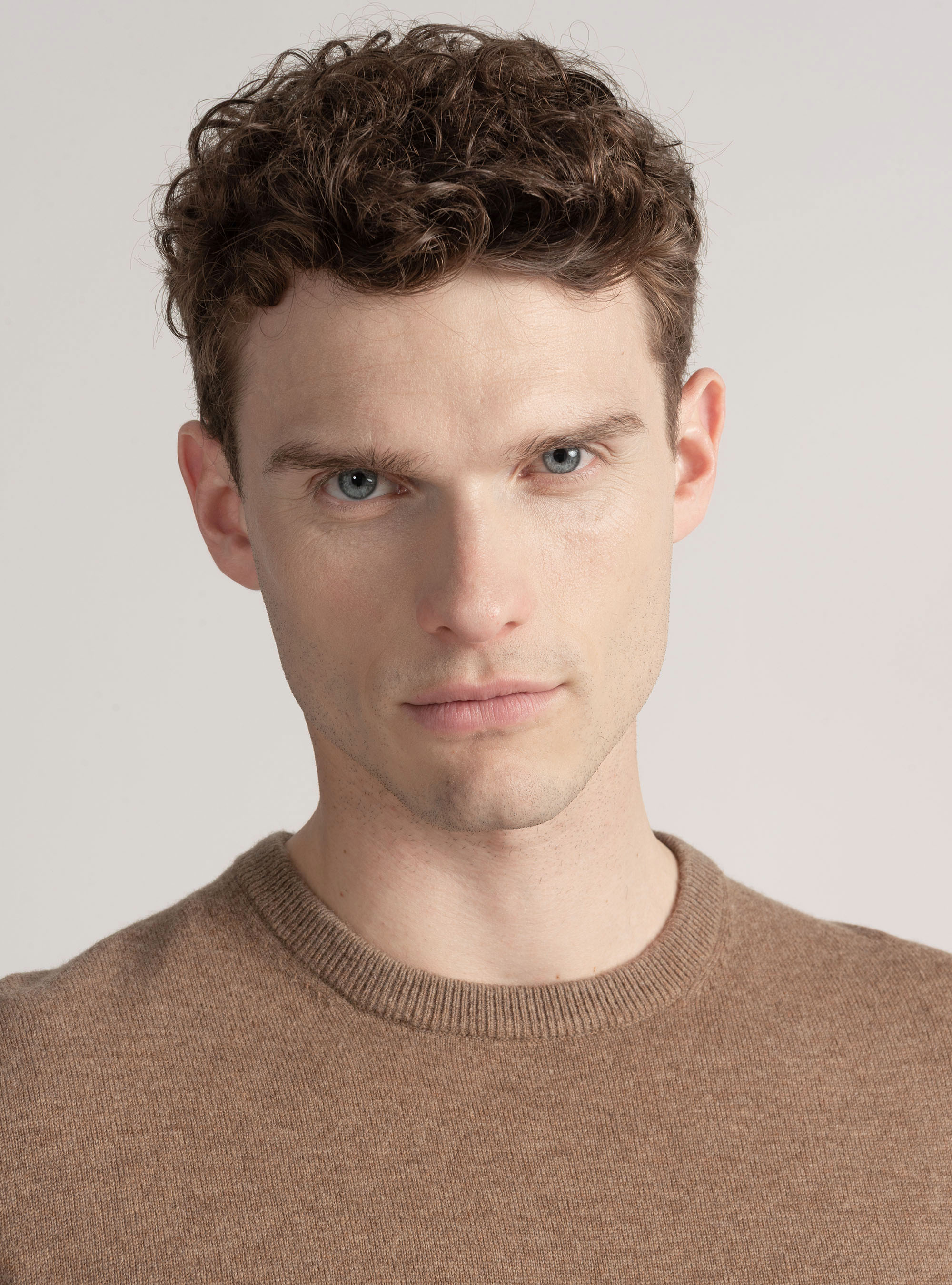 Trikot mit Rundhalsausschnitt aus Lambswool und Kaschmir, FANGO 0569C