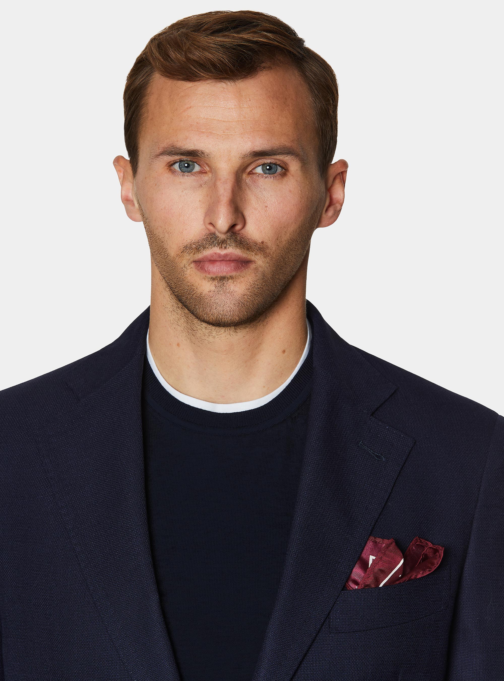 Jacke aus reiner Wolle, NAVY 0218C