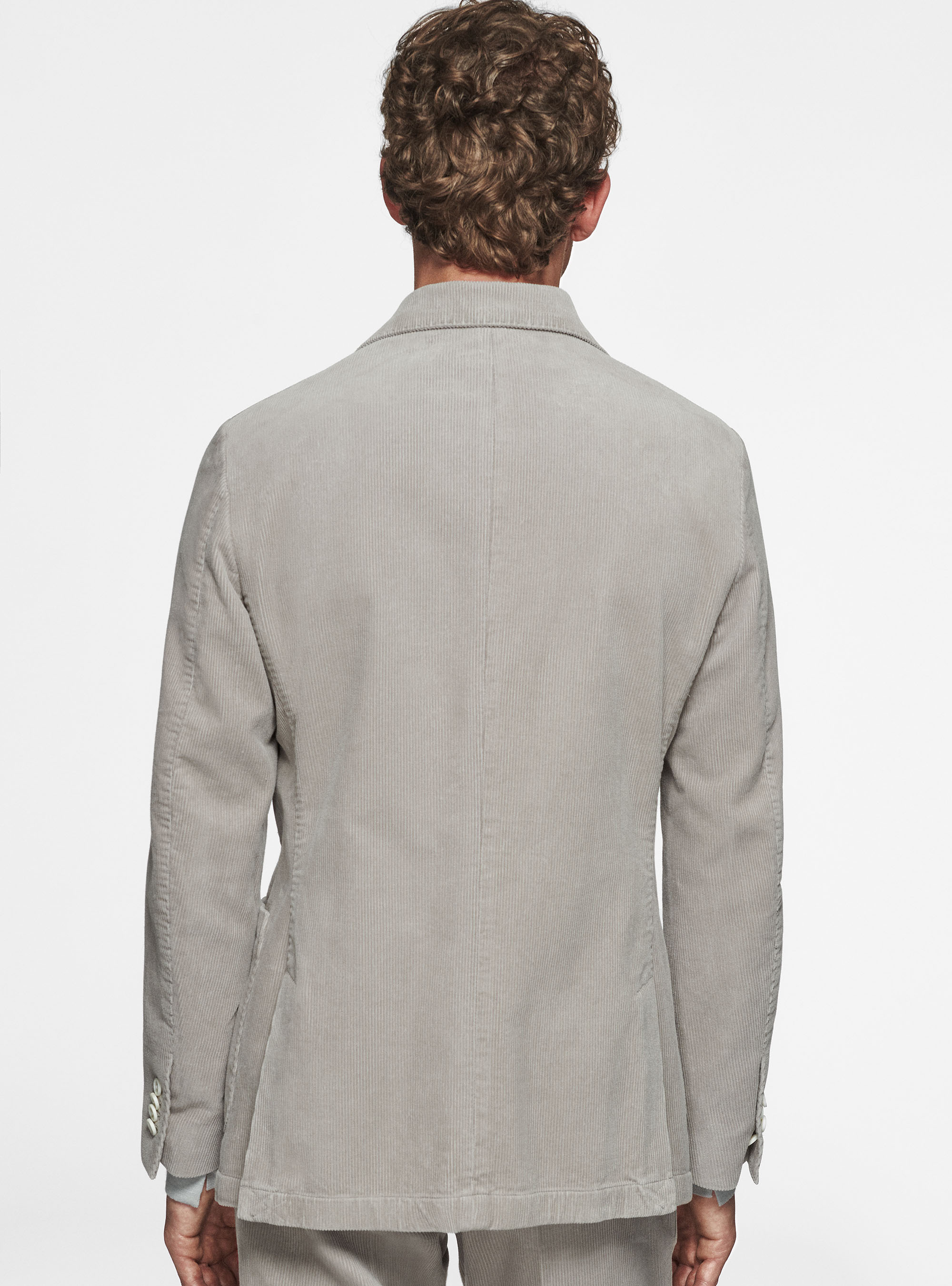 Giacca in velluto, GRIGIO CHIARO 0256C