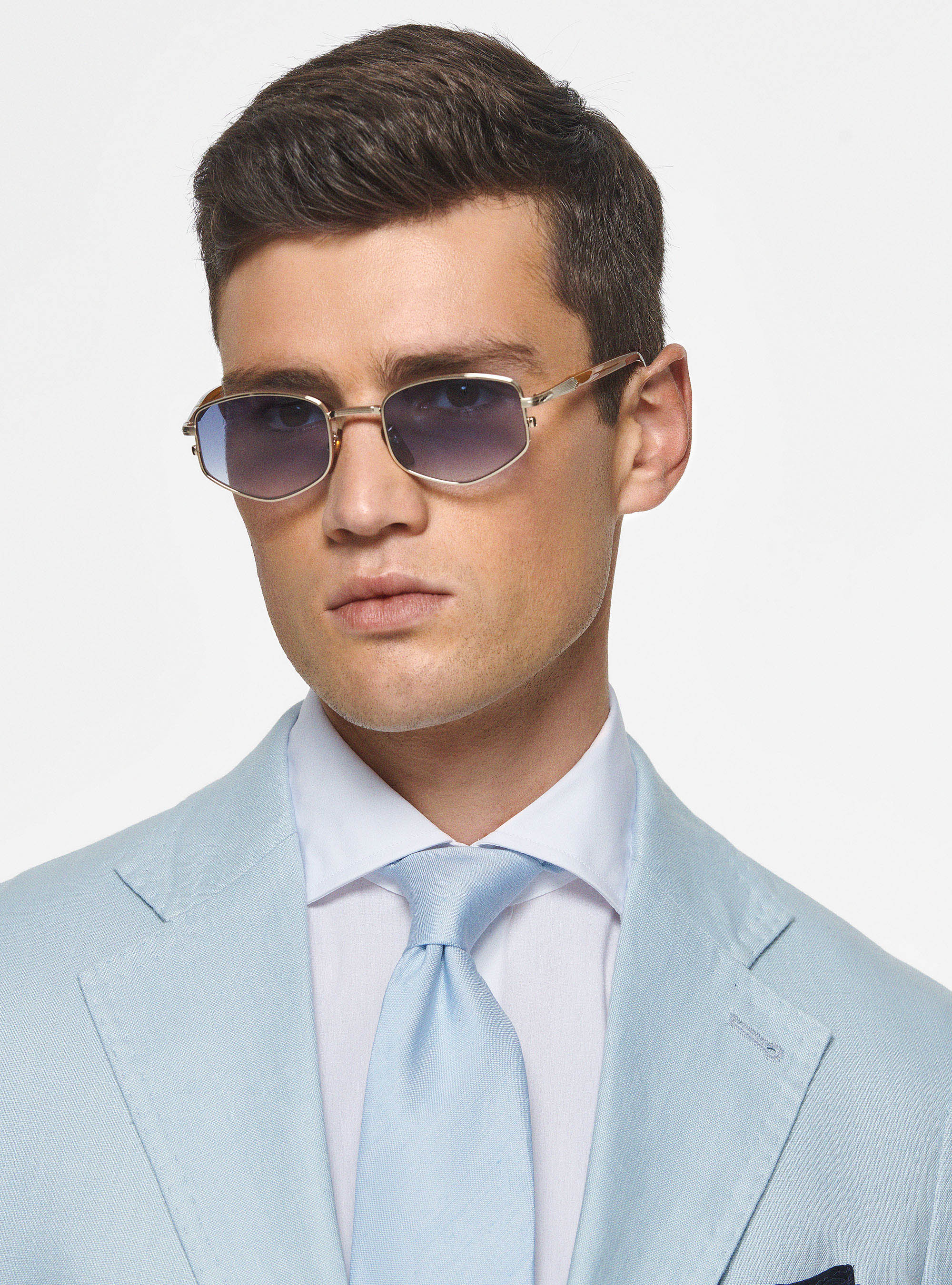 Veste en pur lin, BLEU CIEL