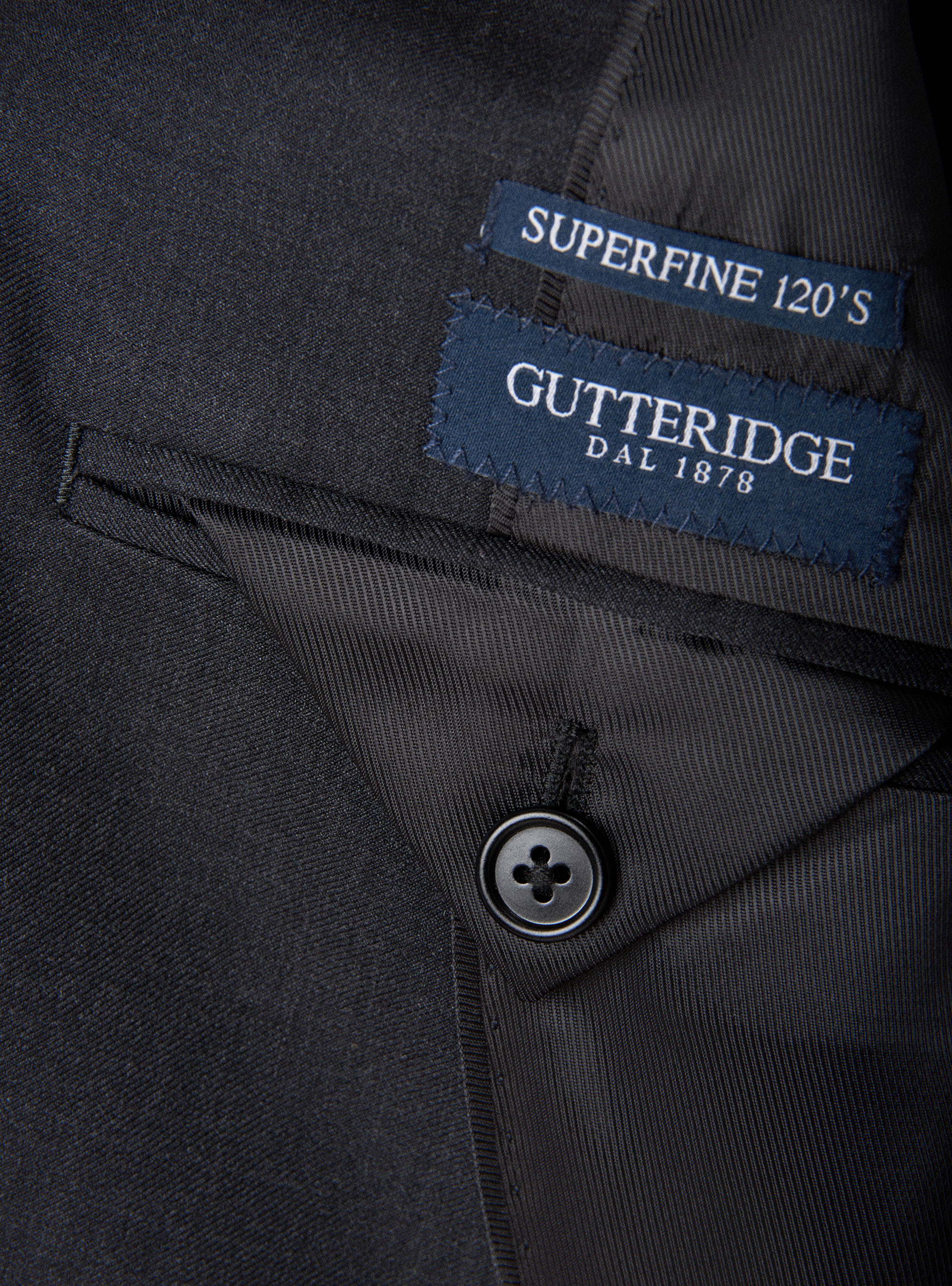 Giacca per abito in pura lana superfine 120's, ASFALTO