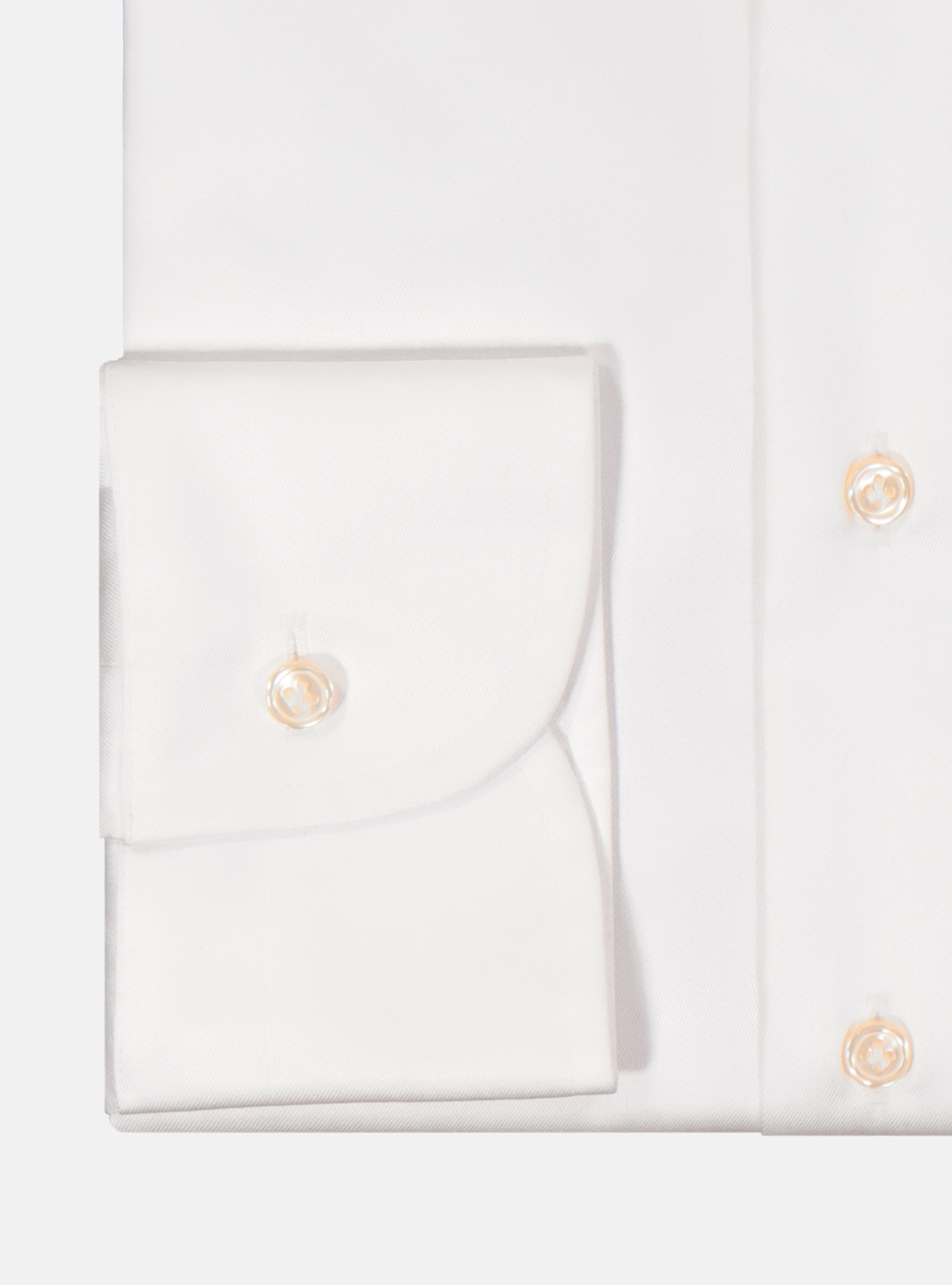 Camicia comfort fit classica in twill no iron, BIANCO