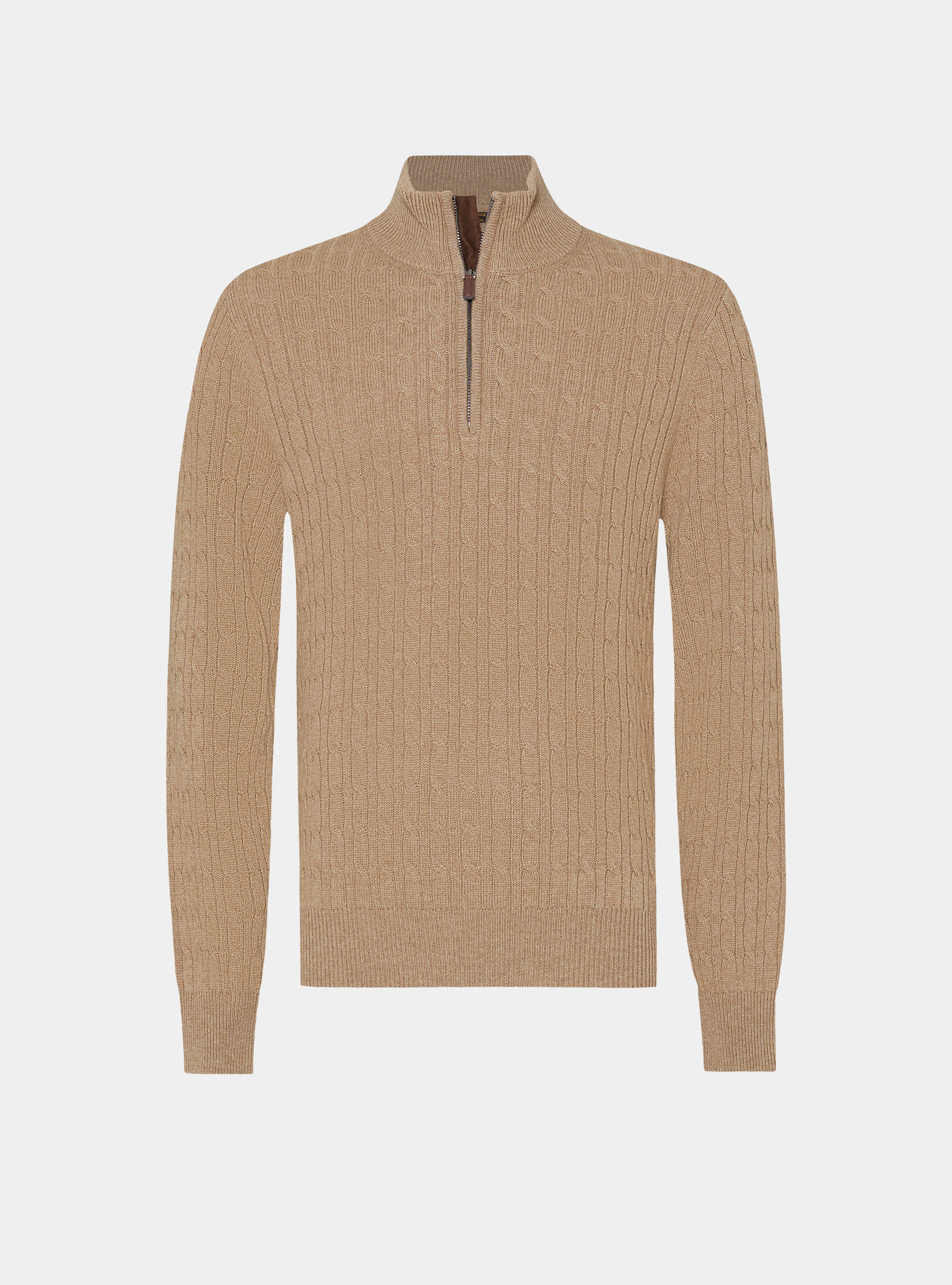 Tricot en laine de cachemire et col roulé, CAMMELLO 0570C