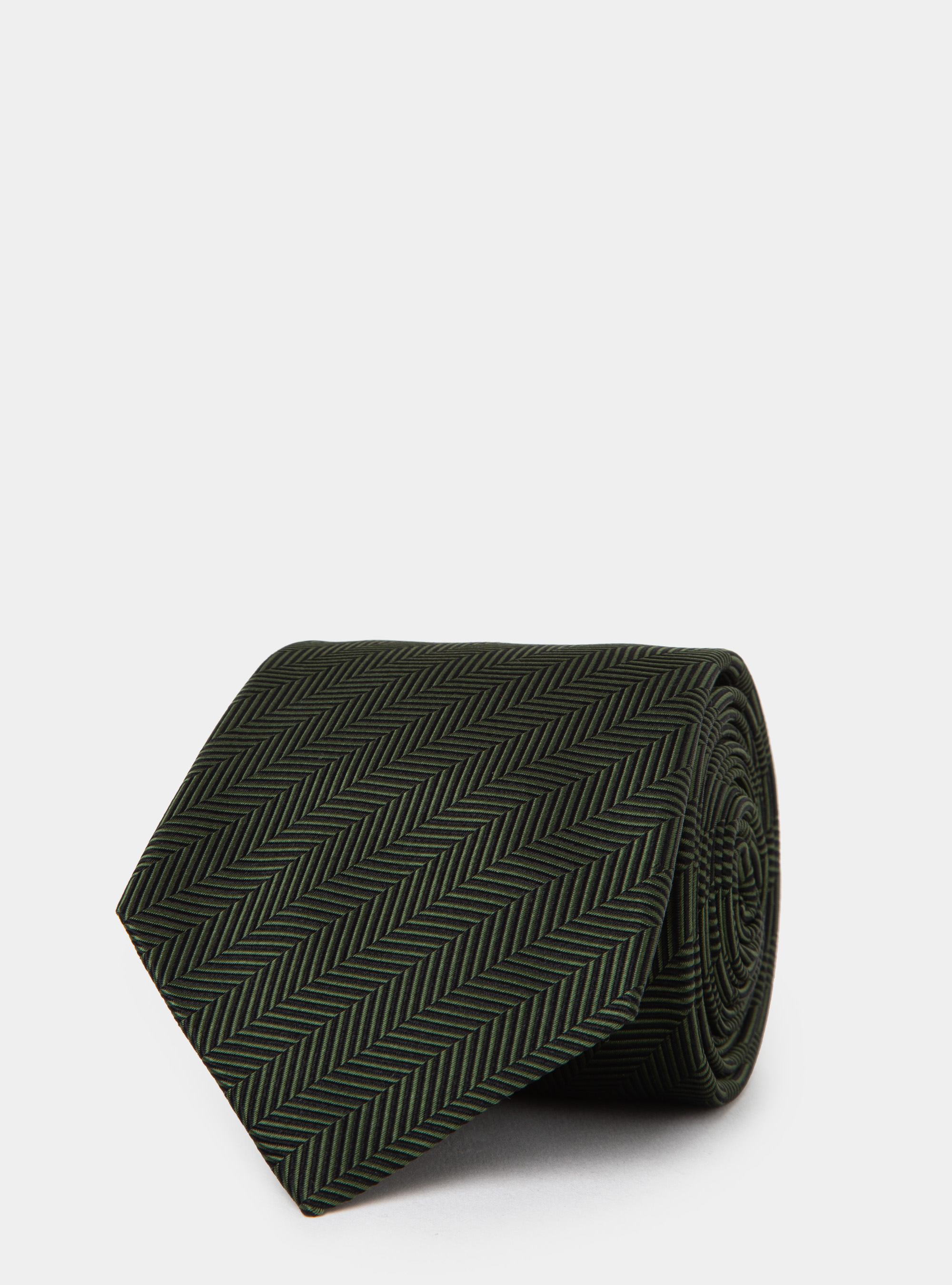 Cravatta in seta herringbone, MILITARE 0609C