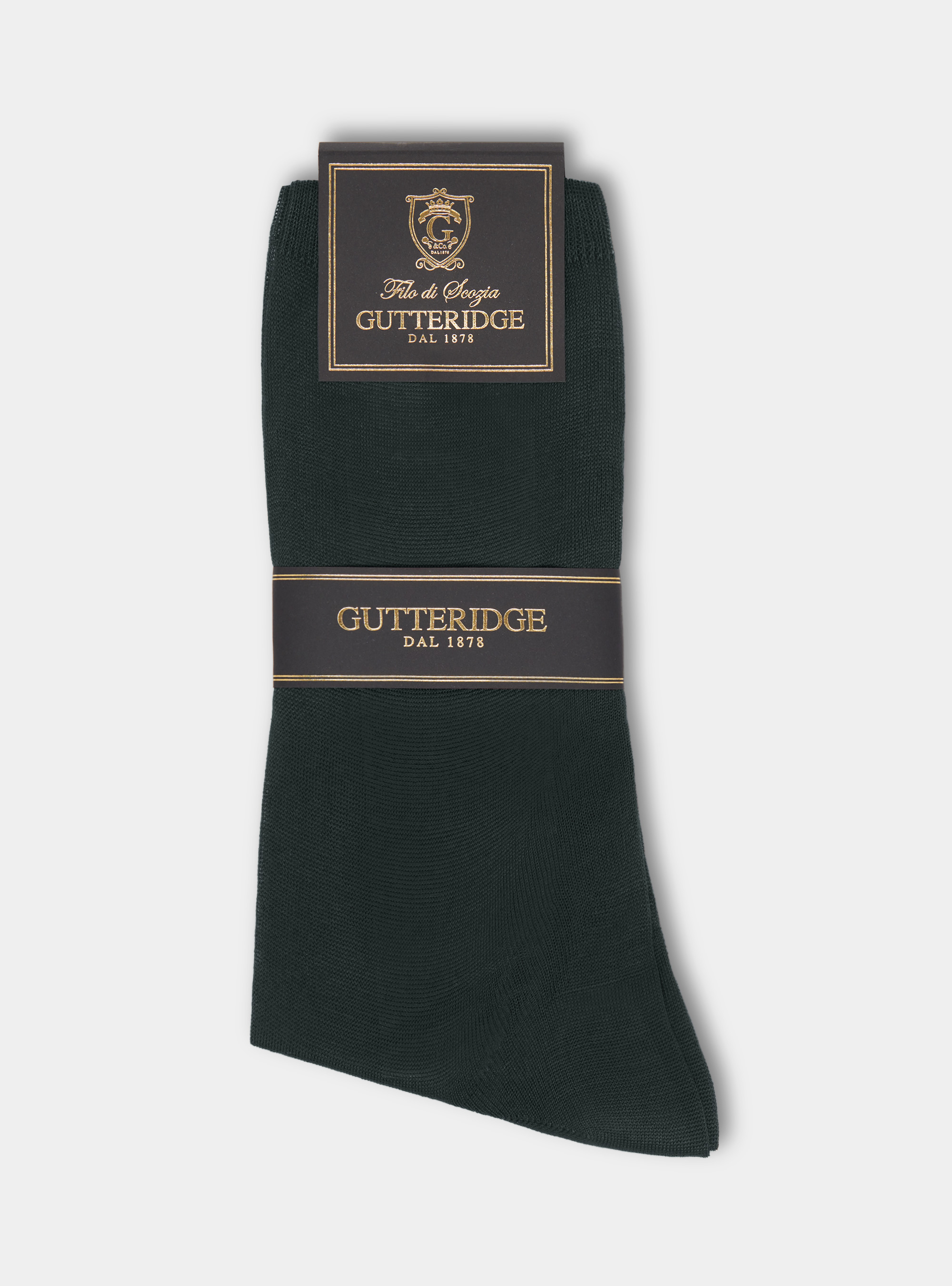 Lisle thread long socks, GREEN