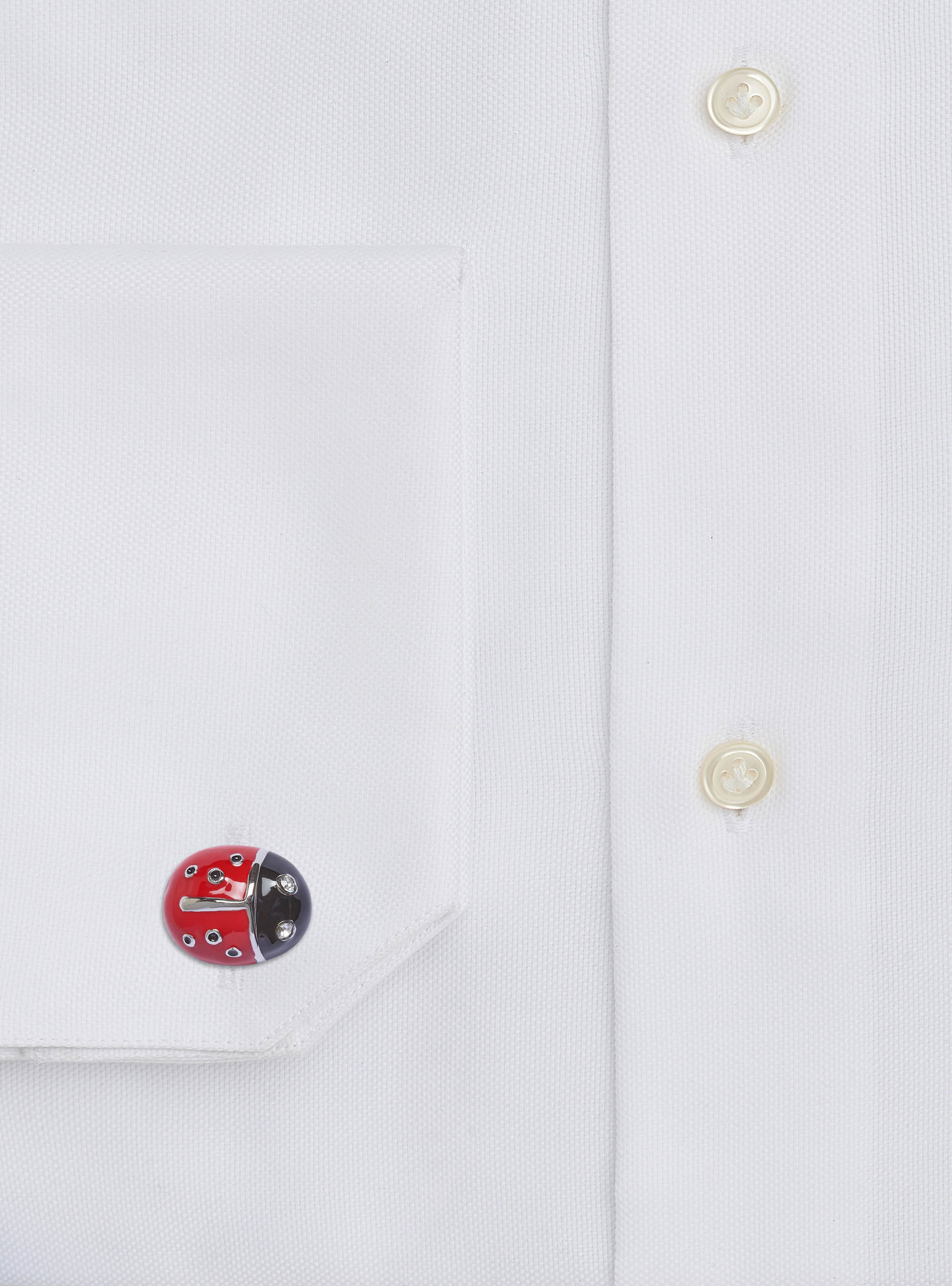 Ladybird cufflinks, ARGENTO 0305C